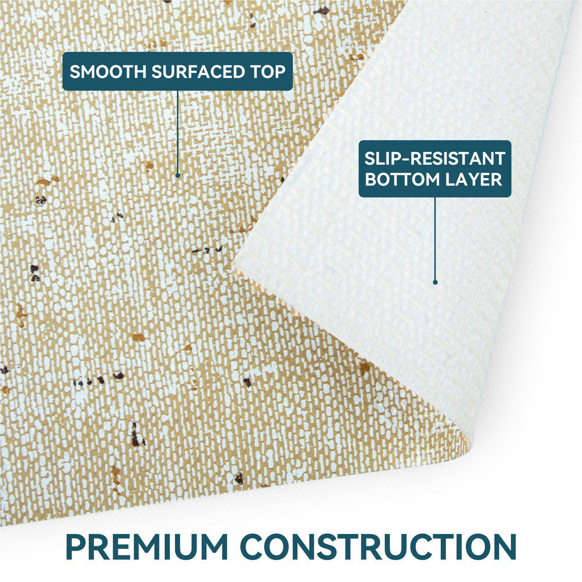 Shelf Liner Non Adhesive 18 Inch x 40 Feet Beige Kitchen Drawer Liner
