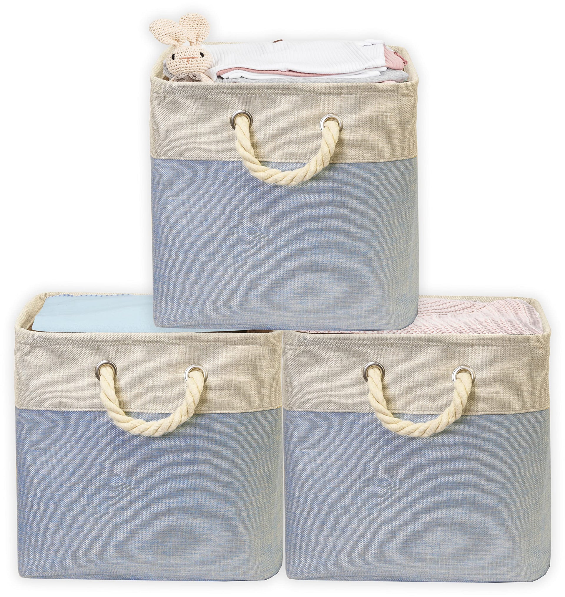 13" x 13" Large Fabric Storage Cubes (3 Count)