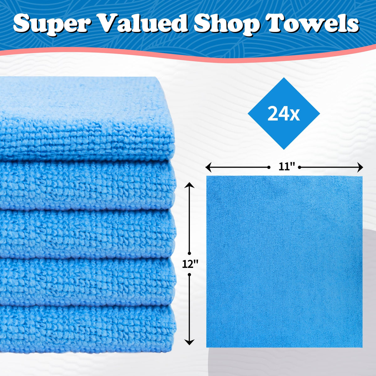 Microfiber Cleaning Cloth (24 Count)