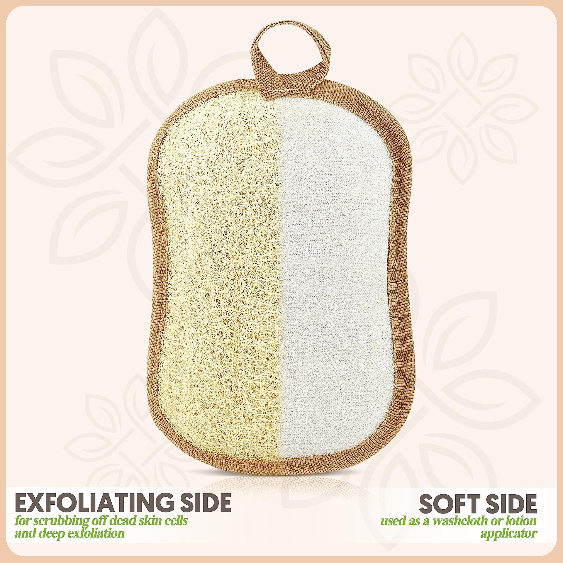 Natural Loofah Body Scrubber (2 Count)