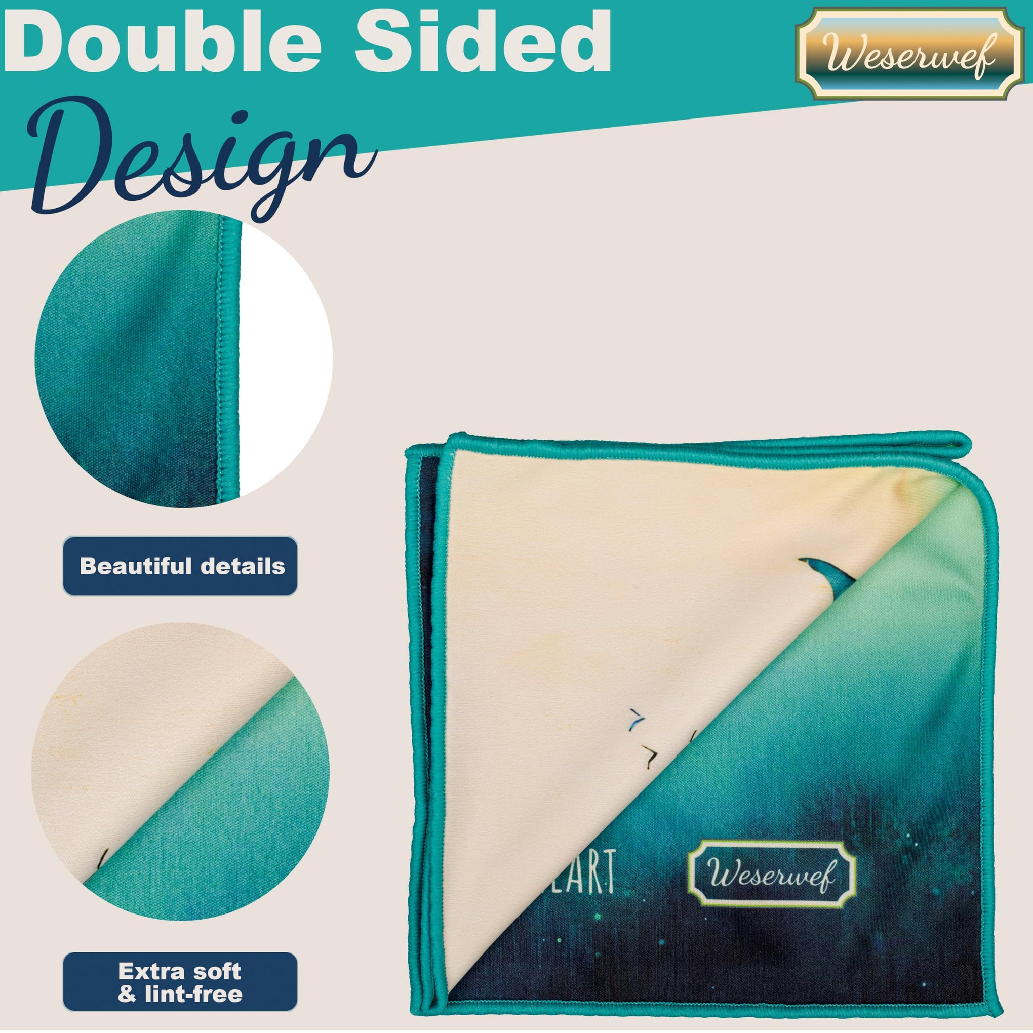 Design Microfiber Glasses Cleaning Cloth