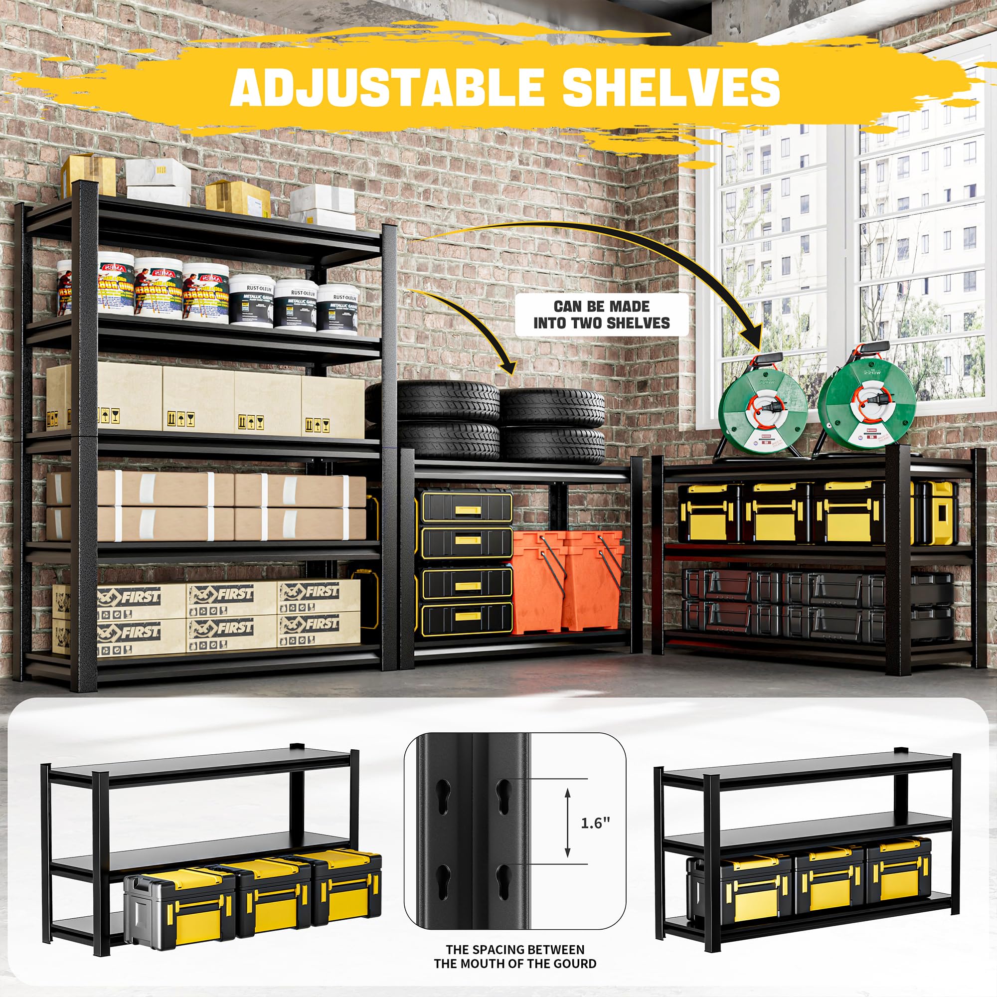 Garage Shelving (5 Count)