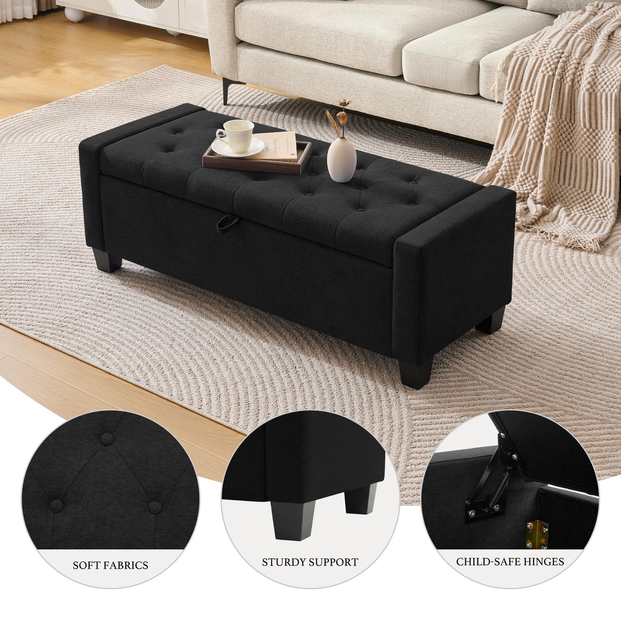 43" Ottoman with Storage