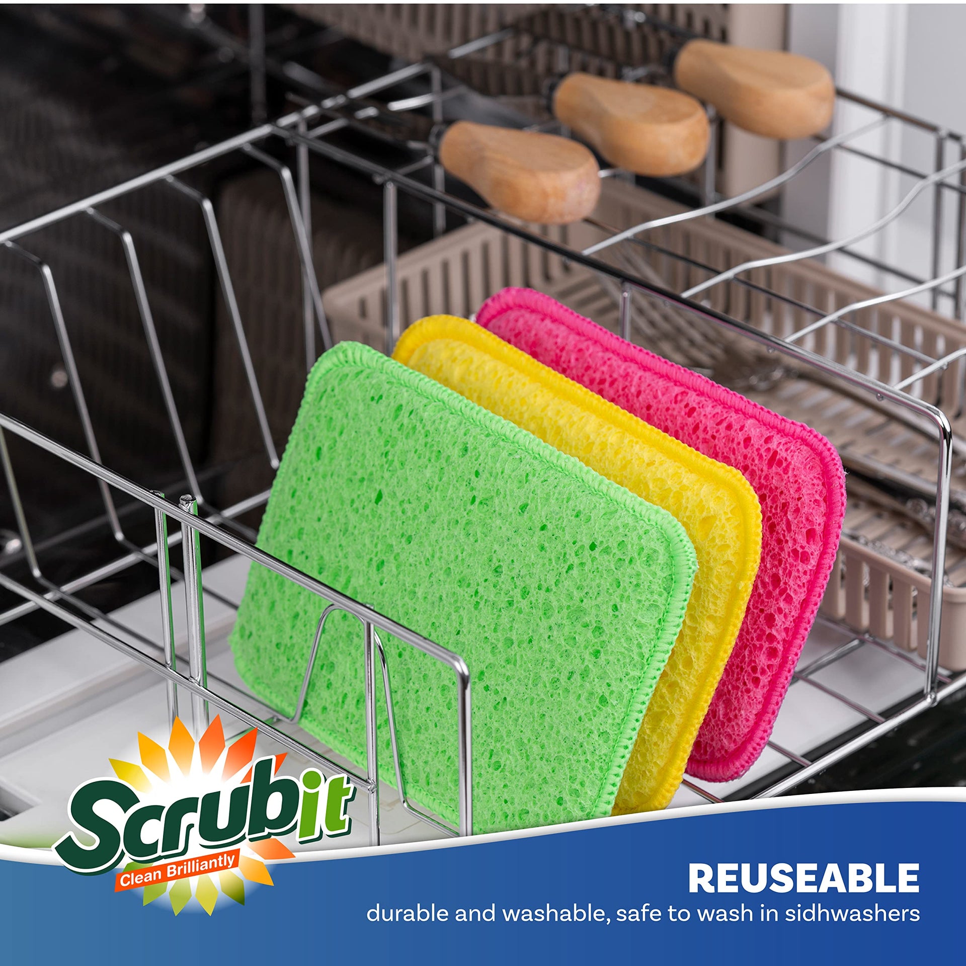 Scrub and Wipe Scrubbing Pads [10 Pack] (10 Count)