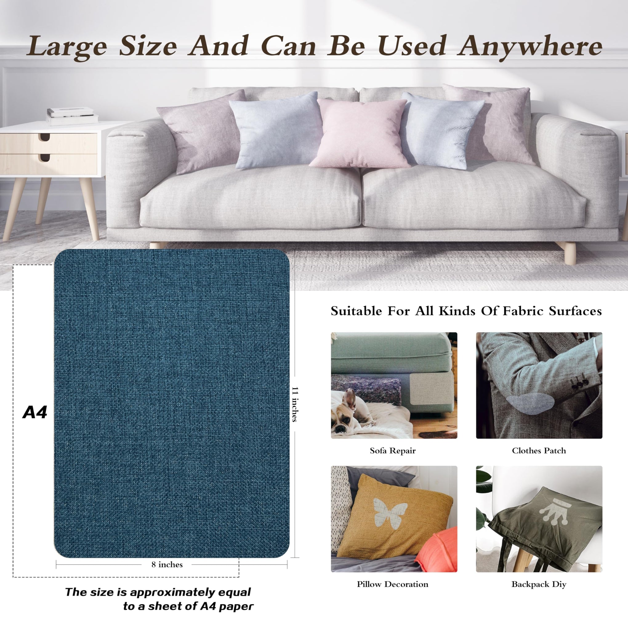 Coarse Linen Repair Patches