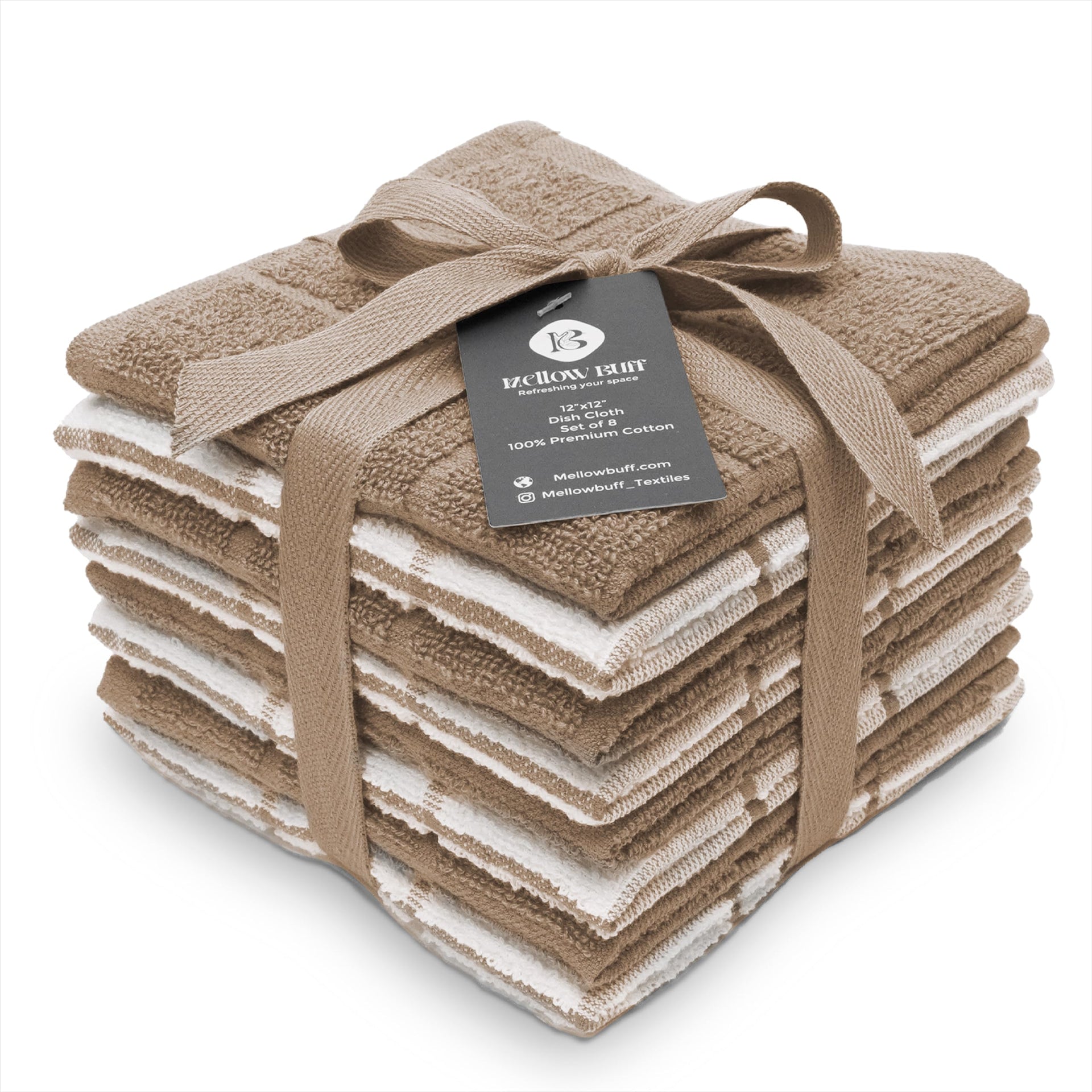 100% Cotton Terry Dish Cloth & Dish Towel (6 Count)