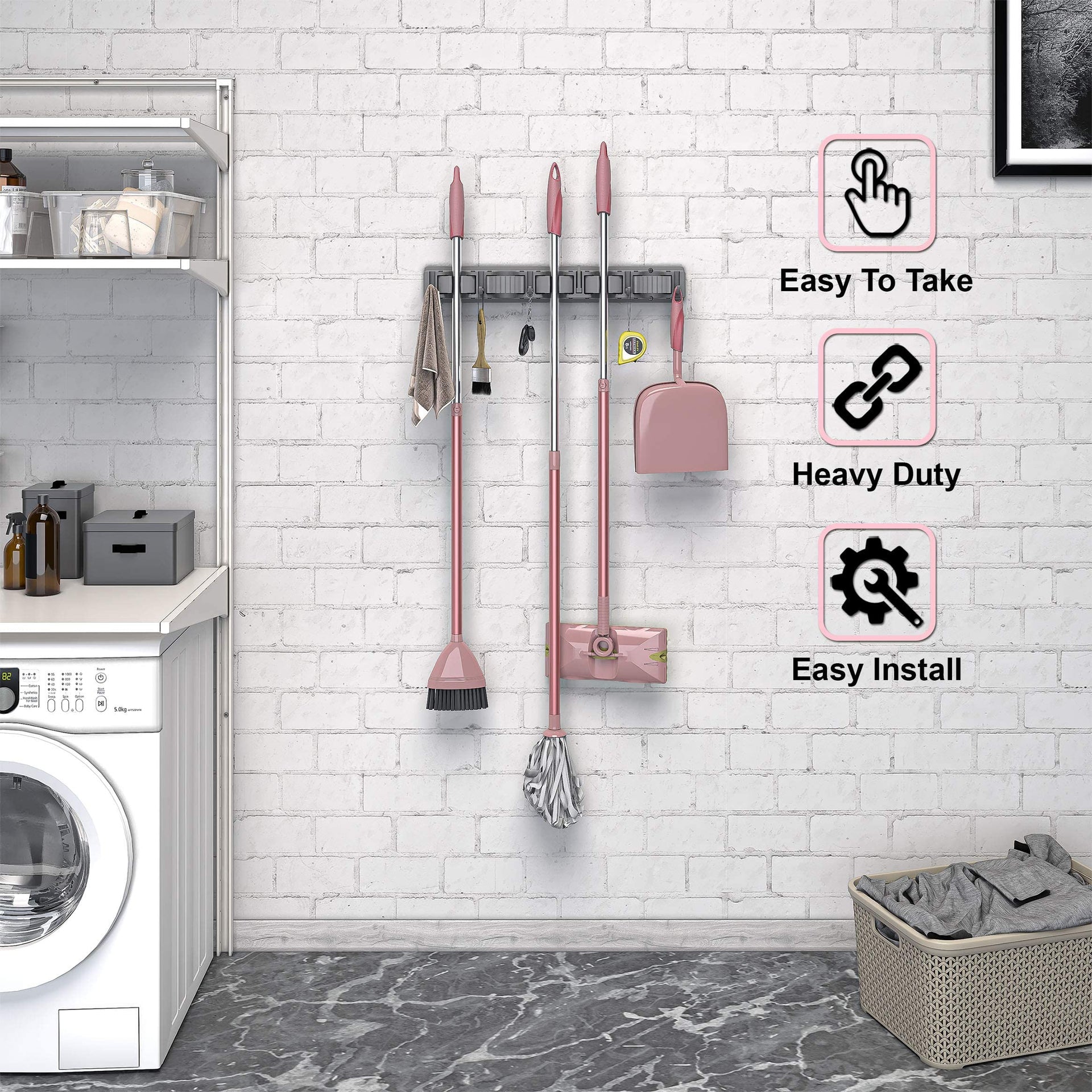 Mop and Broom Holder