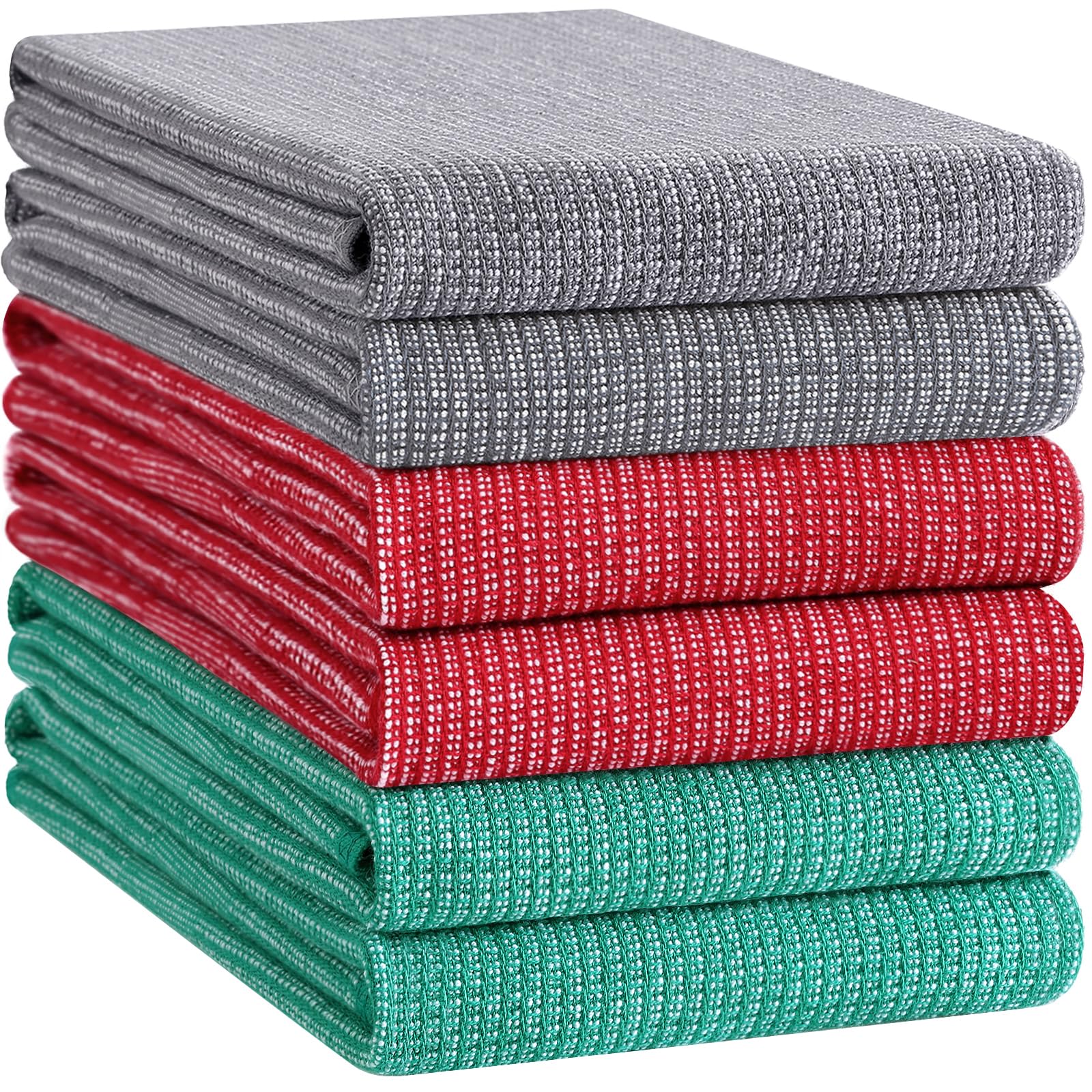 380 GSM Cotton Premium Kitchen Towels 6 Pack (6 Count)