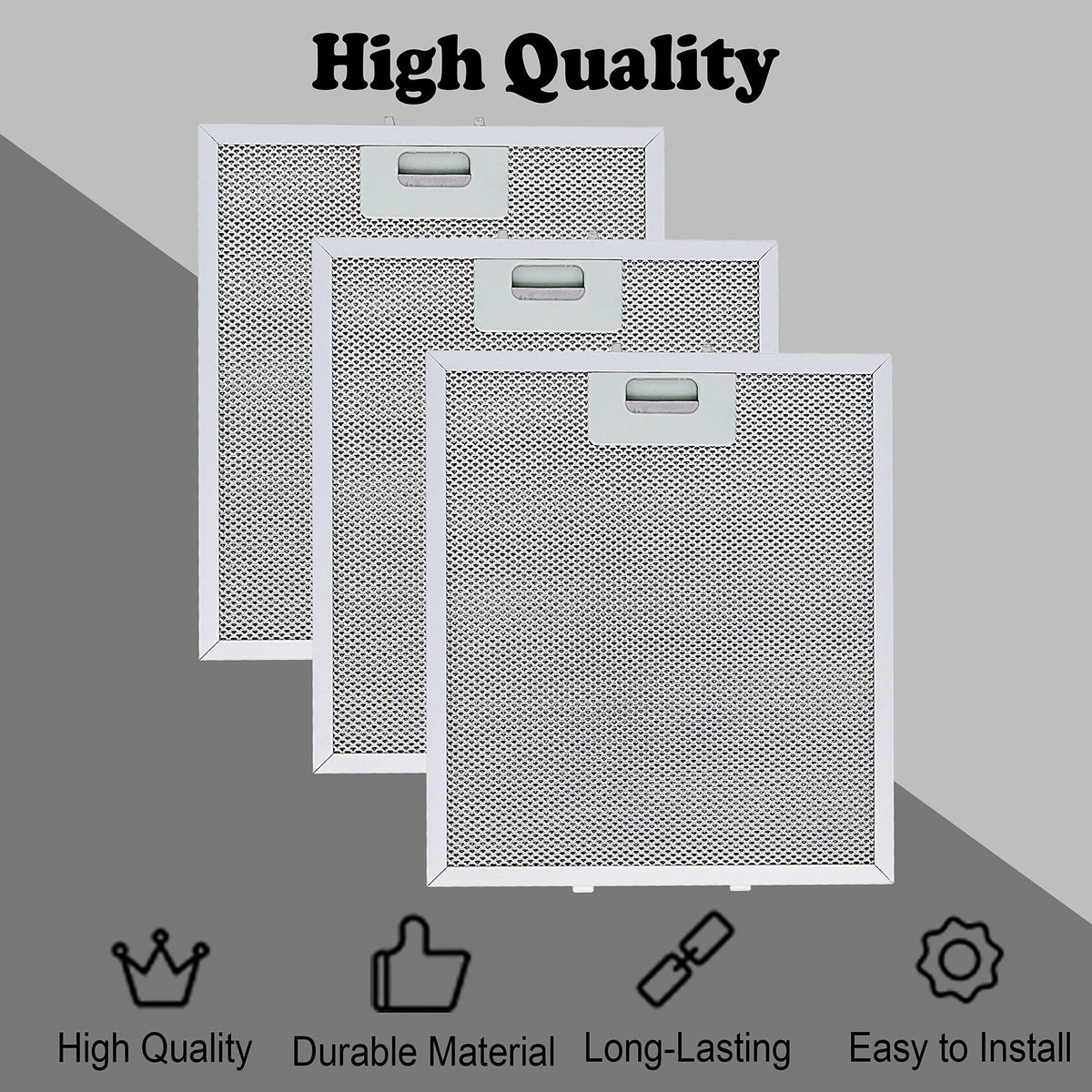 W10169961A Range Hood Vent Filters (3 Count)