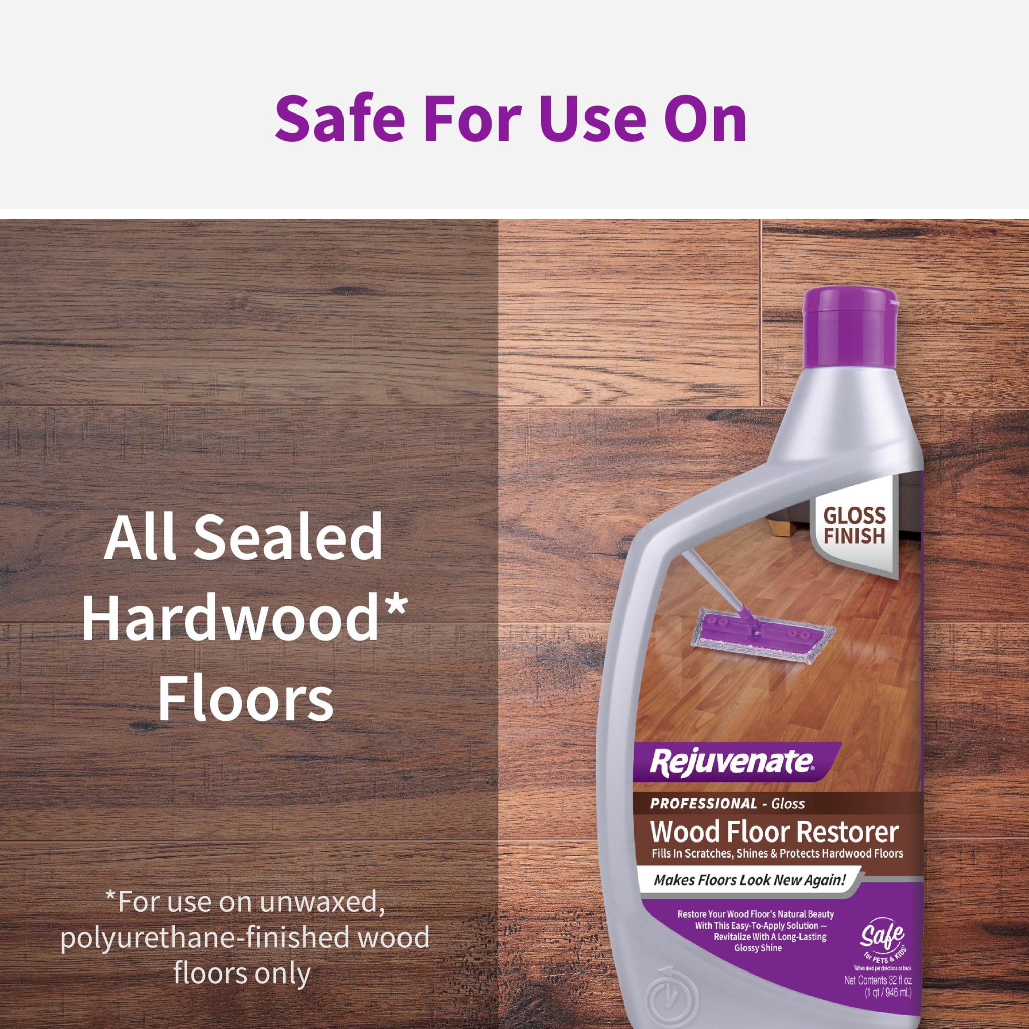 Professional Wood Floor Restorer Fills Scratches (32 Fl Oz)