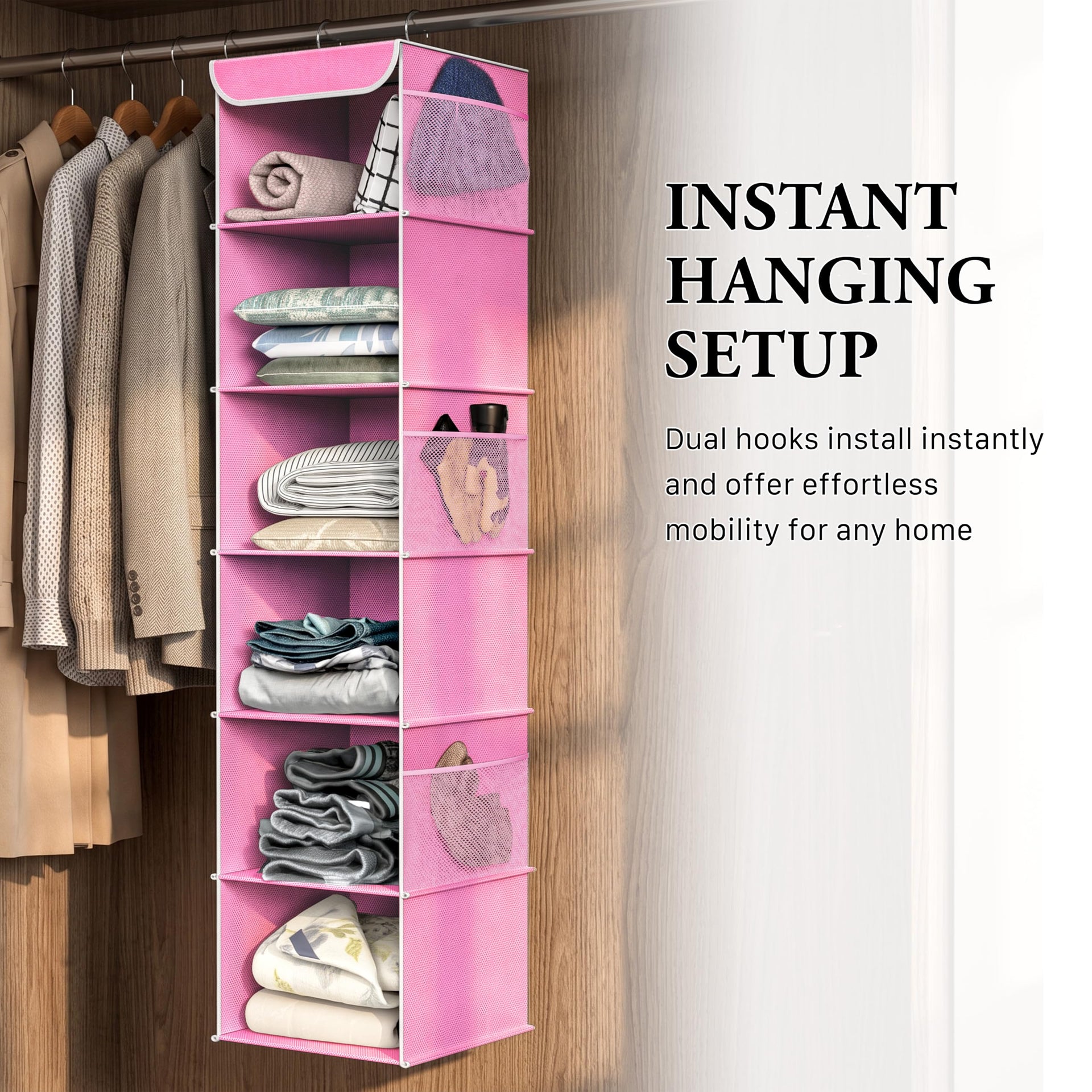 6 Shelf Hanging Closet Organizer