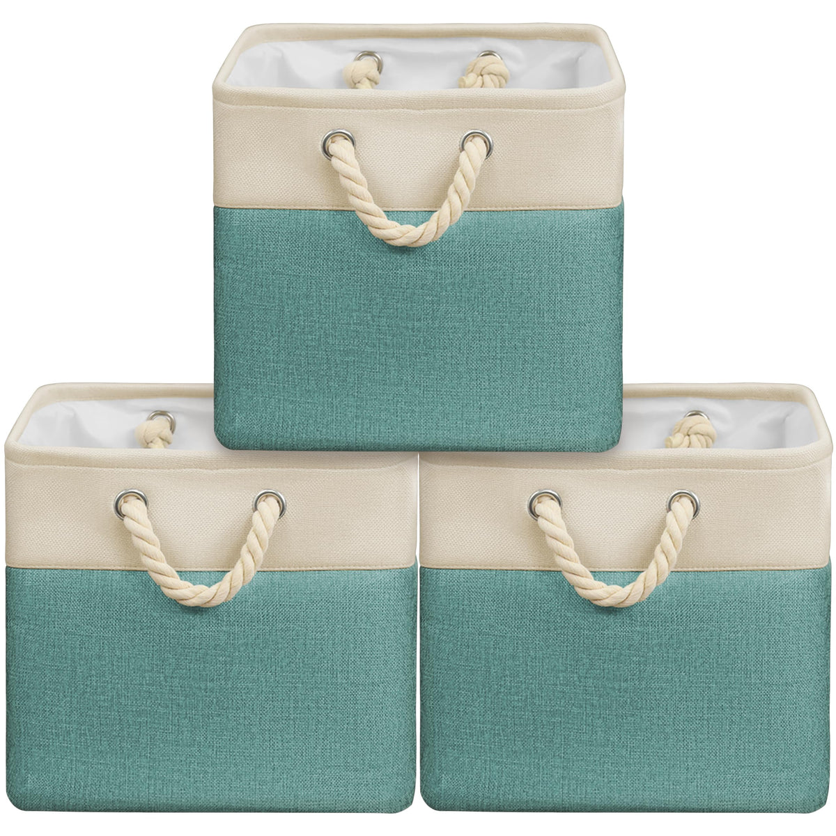 13" x 13" Large Fabric Storage Cubes (3 Count)