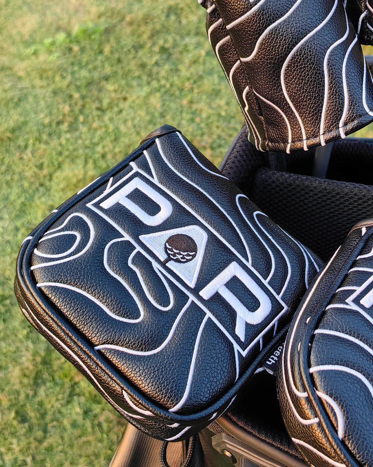 Golf Club Headcover Full Set Driver Wood Hybrid Putter Headcover Leather Golf Club Head Covers