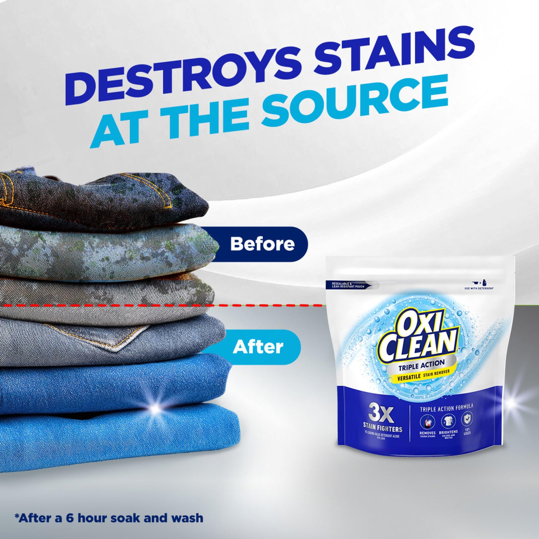 Triple Action Versatile Stain Remover Powder (104 Ounce)