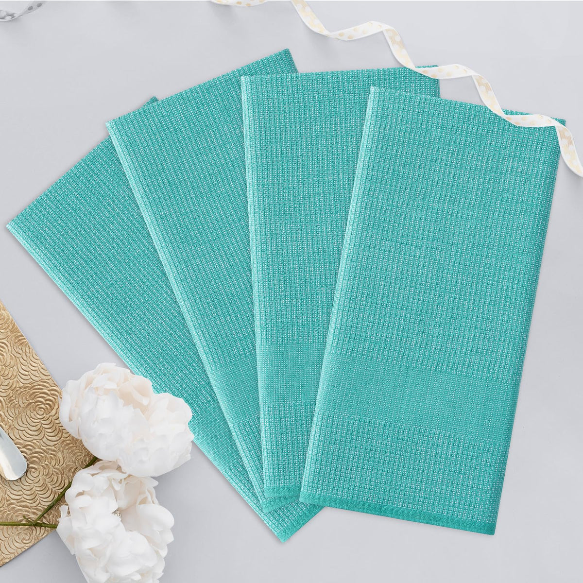 380 GSM Cotton Premium Kitchen Towels 8 Pack (8 Count)