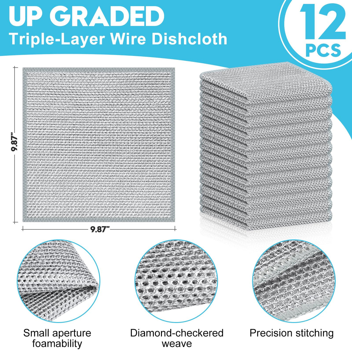 Wire Dishcloths (10 Count)
