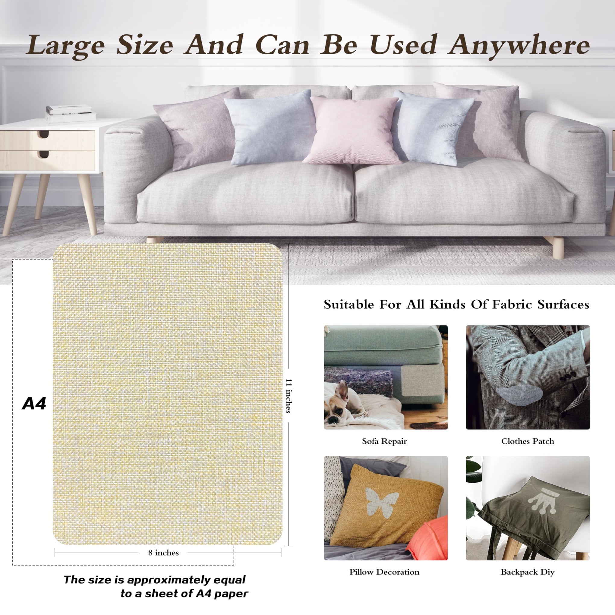 Coarse Linen Repair Patches