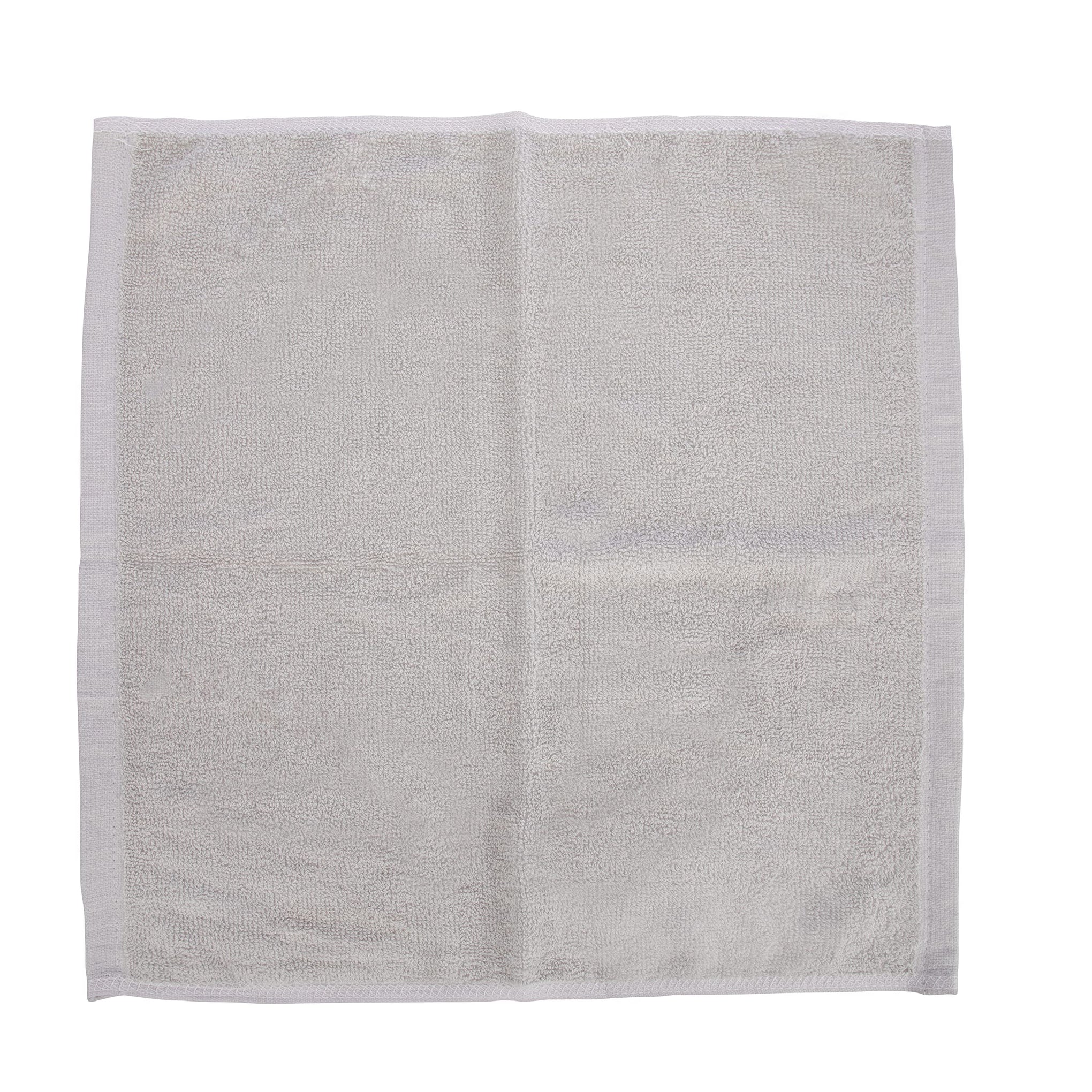 Cotton Terry Washcloths Grey Towels 100% Cotton Cleaning Cloth 16" Rags Wash Clothes for Body and Face (6 Count) - ModHome Supplies
