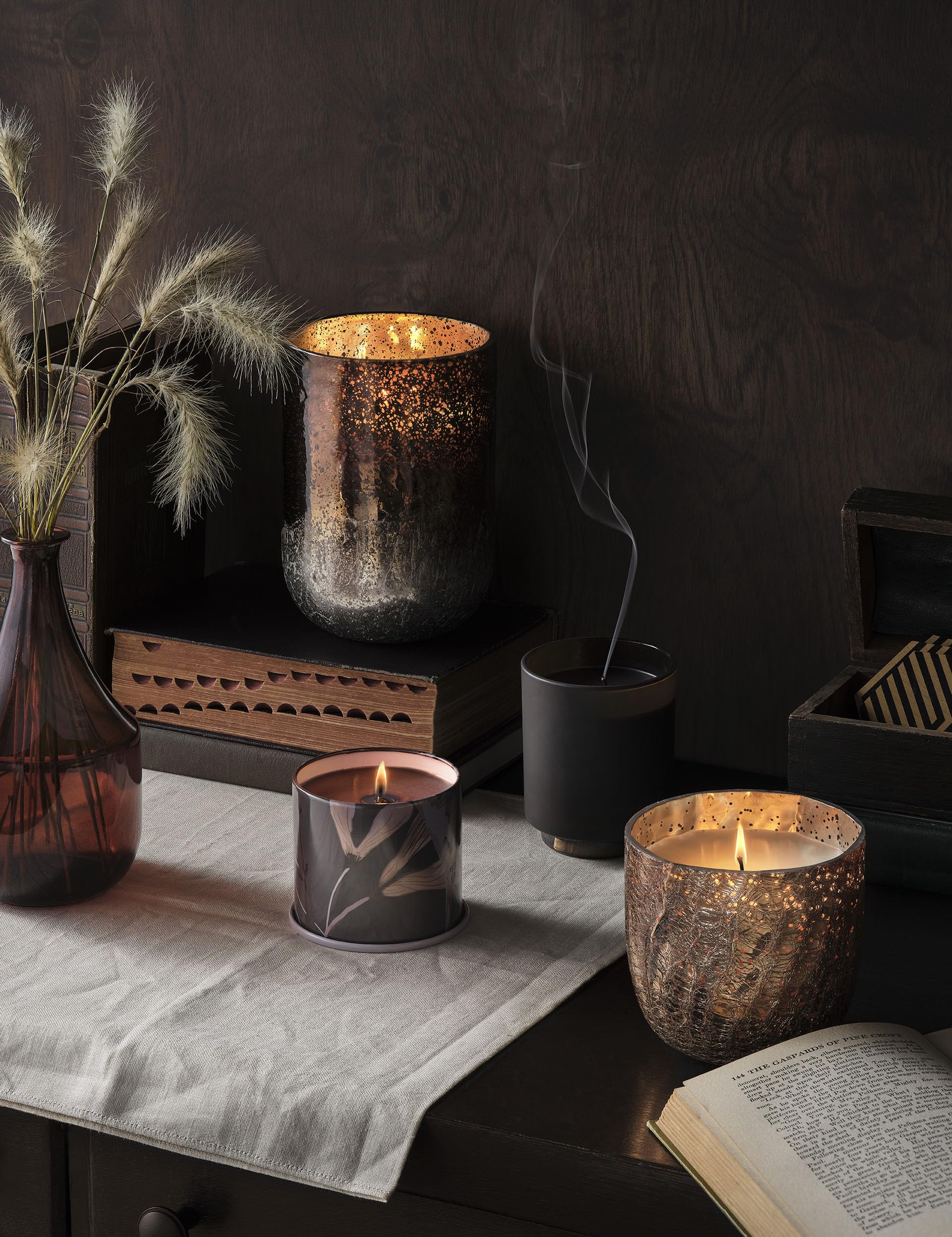 Refillable Boxed Glass Candle