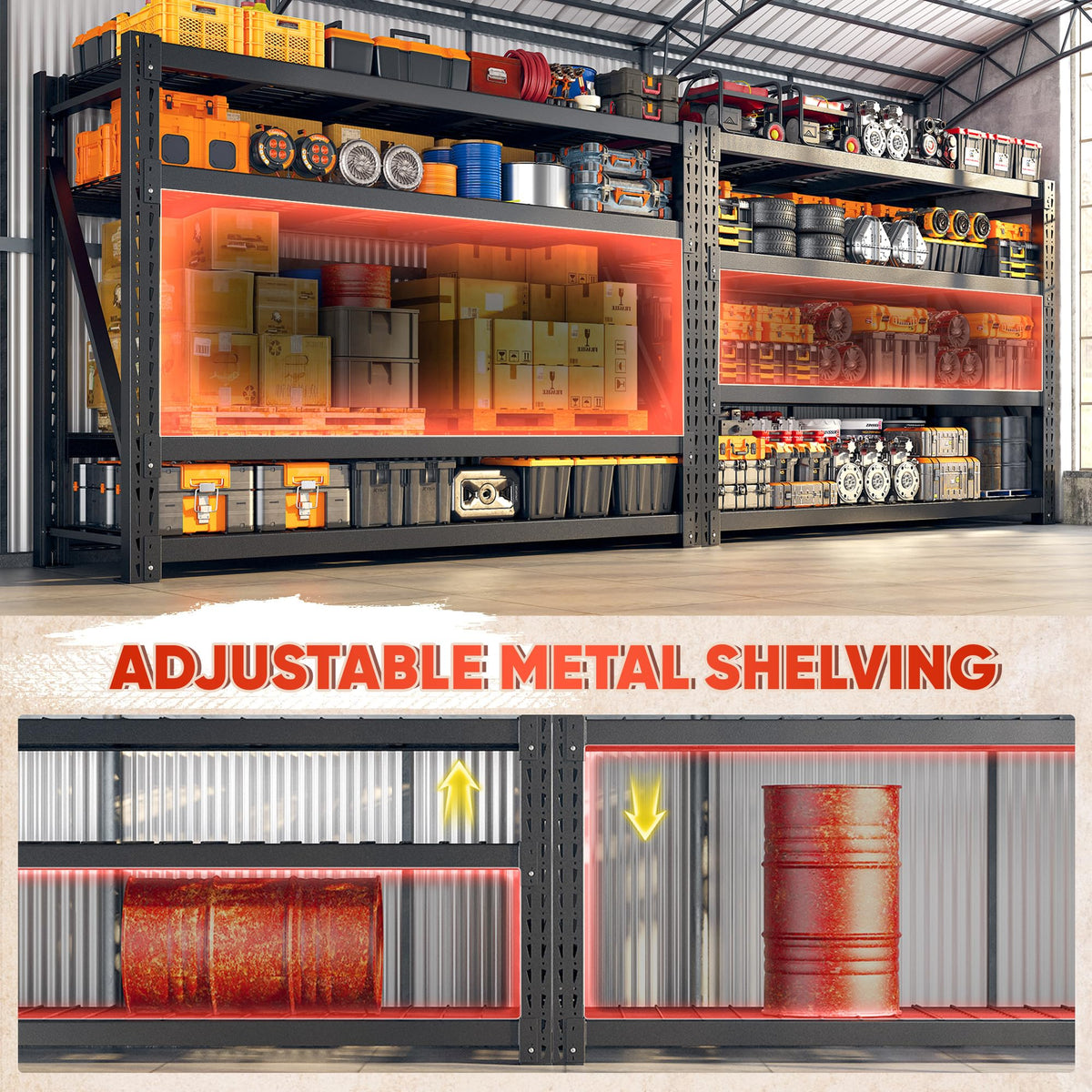 9400LBS Garage Shelving Heavy Duty