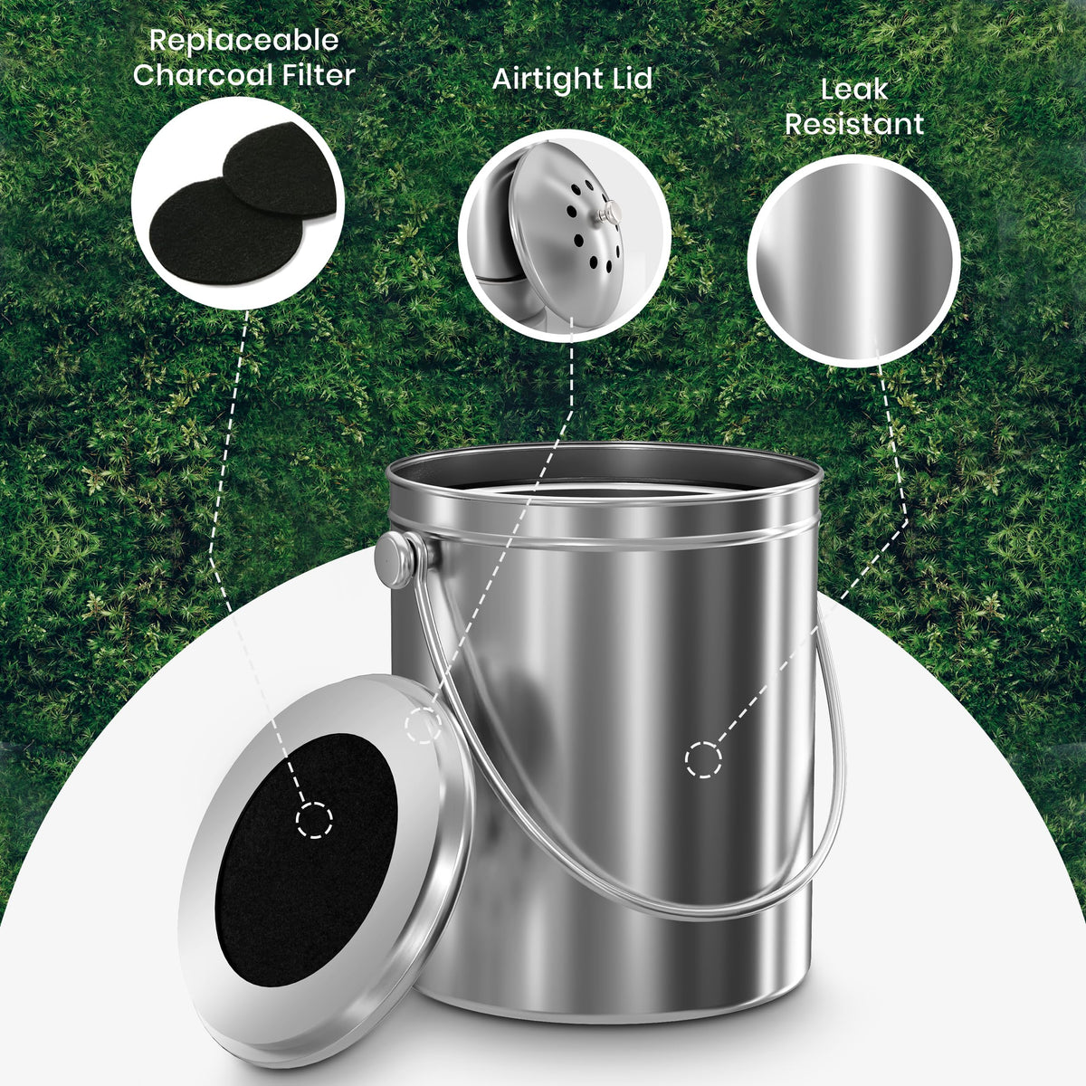 Countertop Compost Bin 1.3 Gallon
