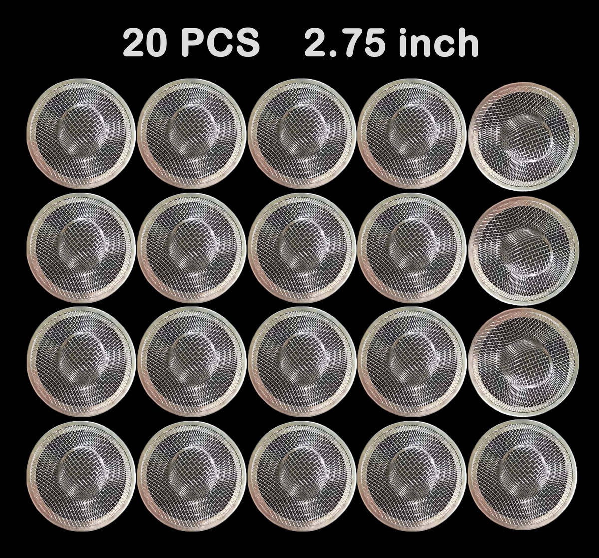 20Pcs Bathroom Sink Drain Strainer Screen Mesh