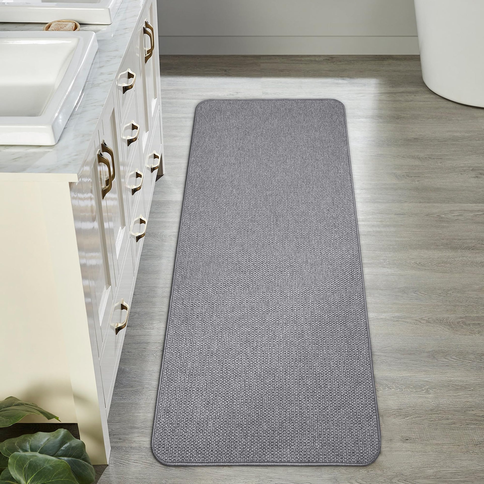Bath Mat Ultra Thin Bathroom Runner Rugs (6.96 Sq Ft)