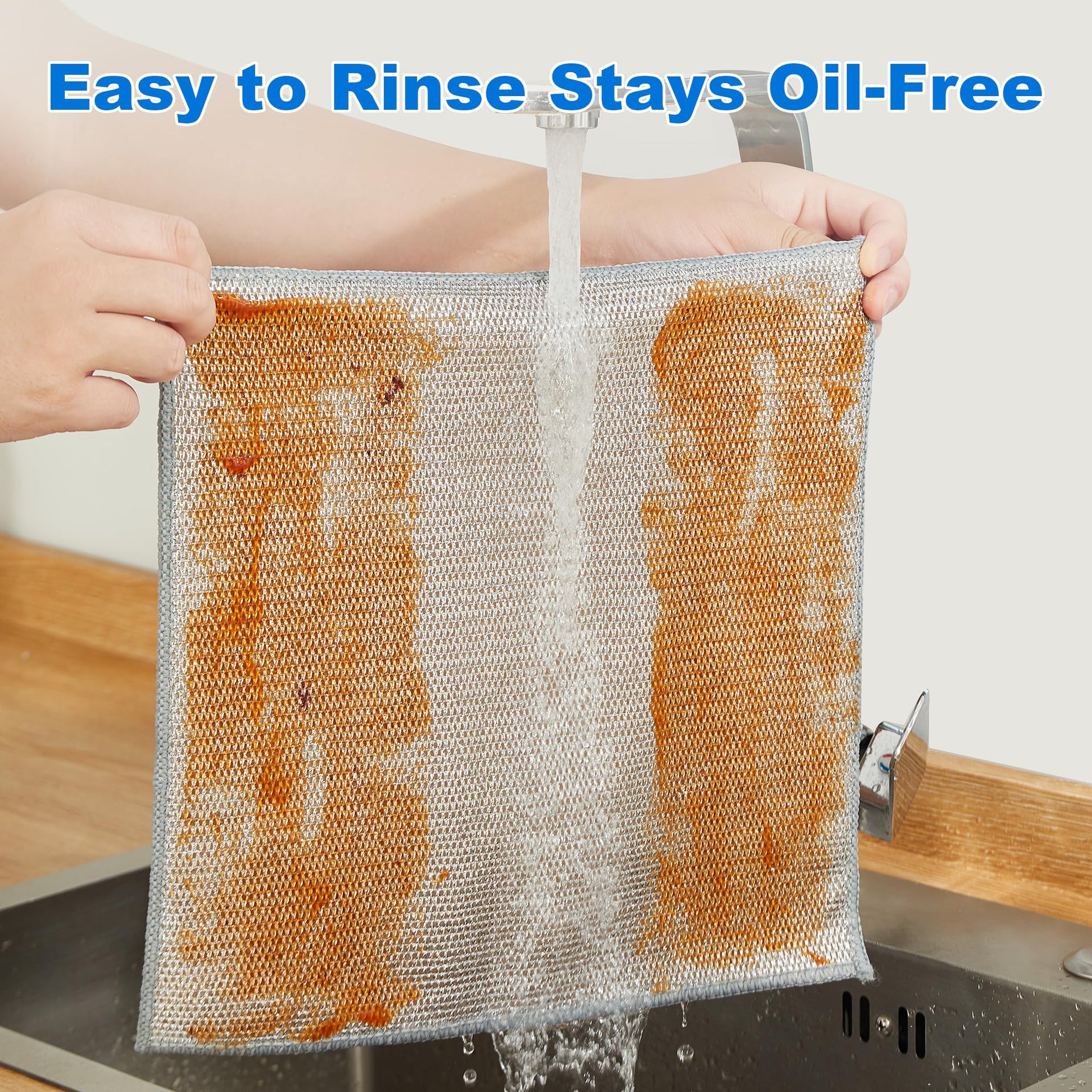 Dual Sided Silver Microfiber Cleaning Cloth (3 Count)