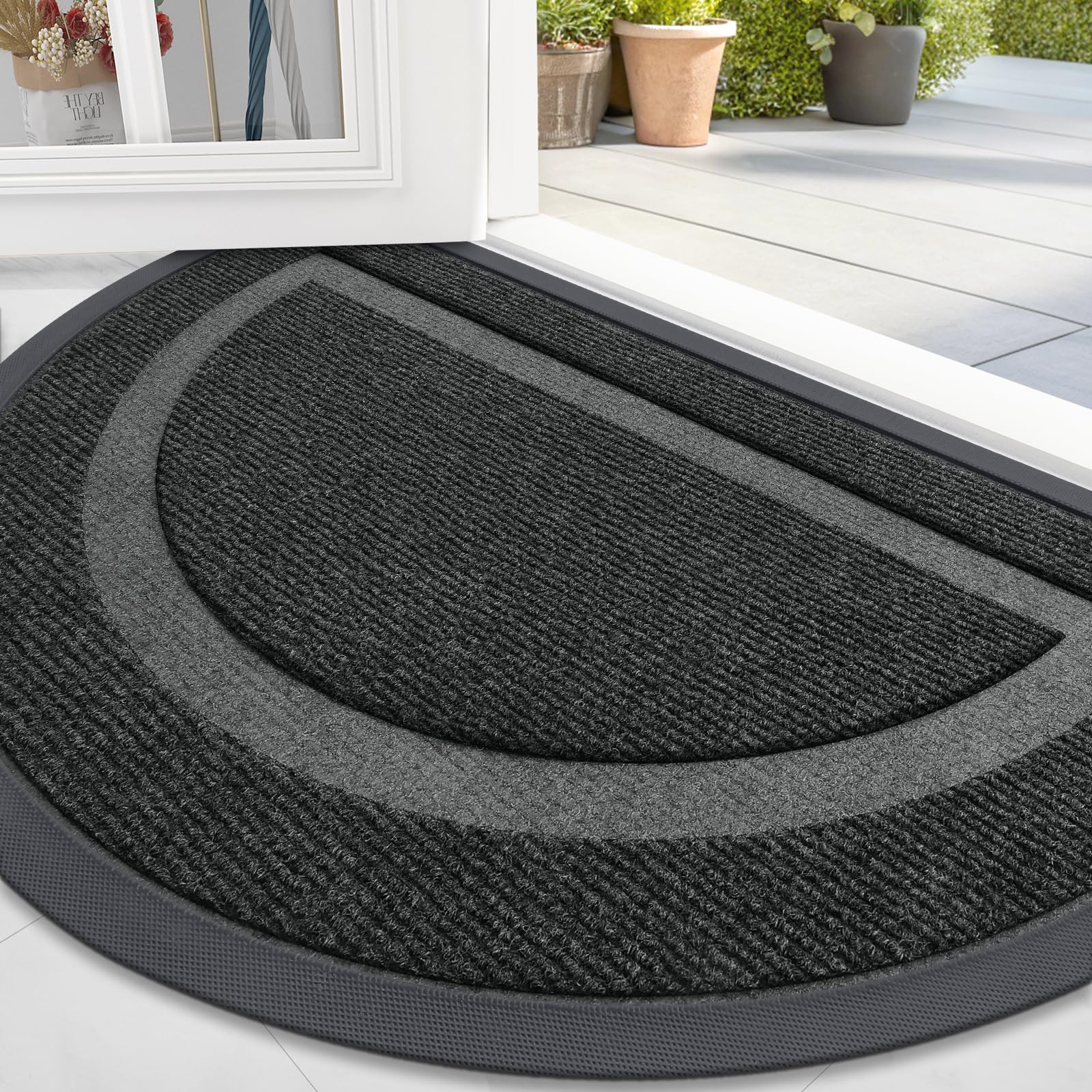 Half Circle Front Door Mat Outside 71x47 All (3337 sq inches)