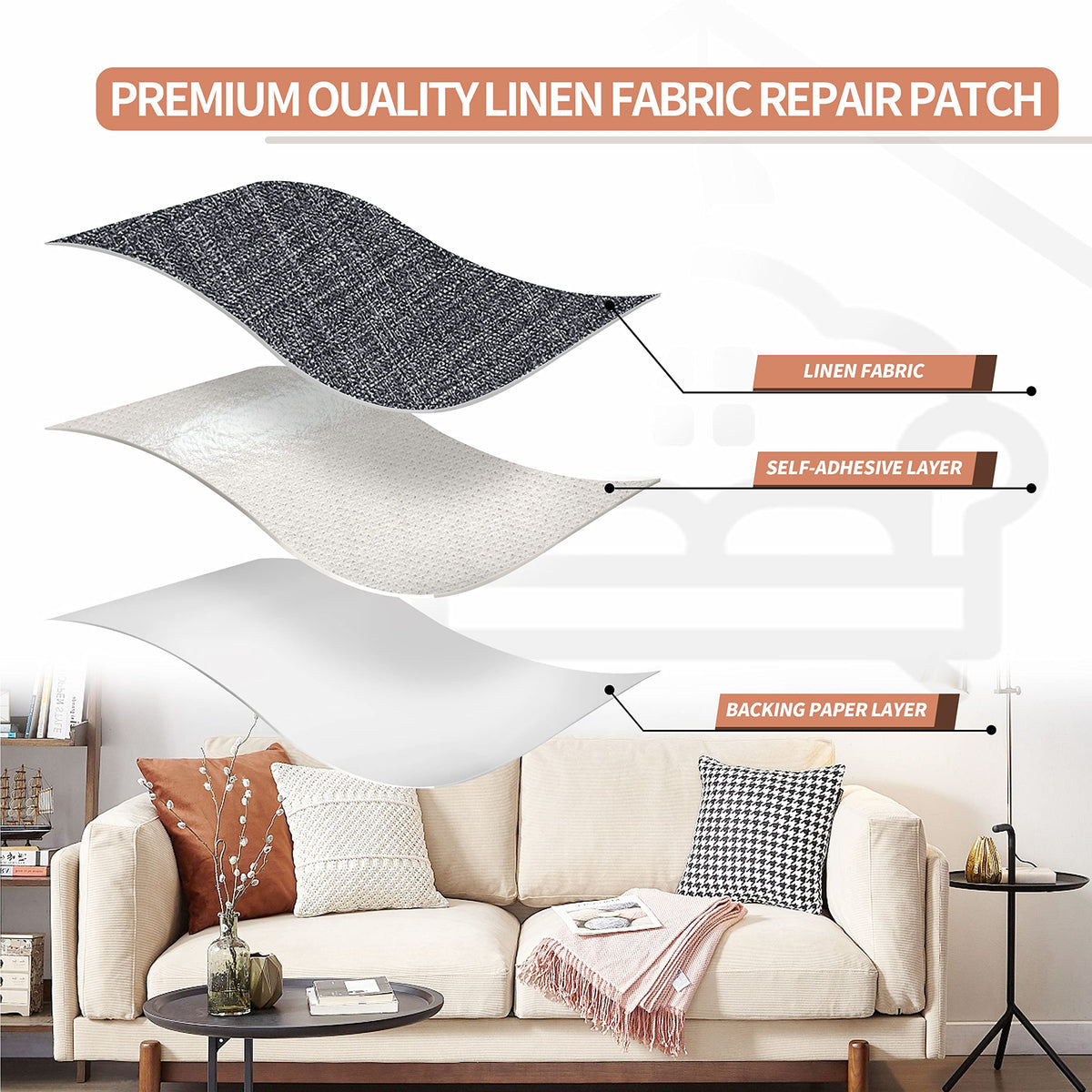 Fine Linen Fabric Patches