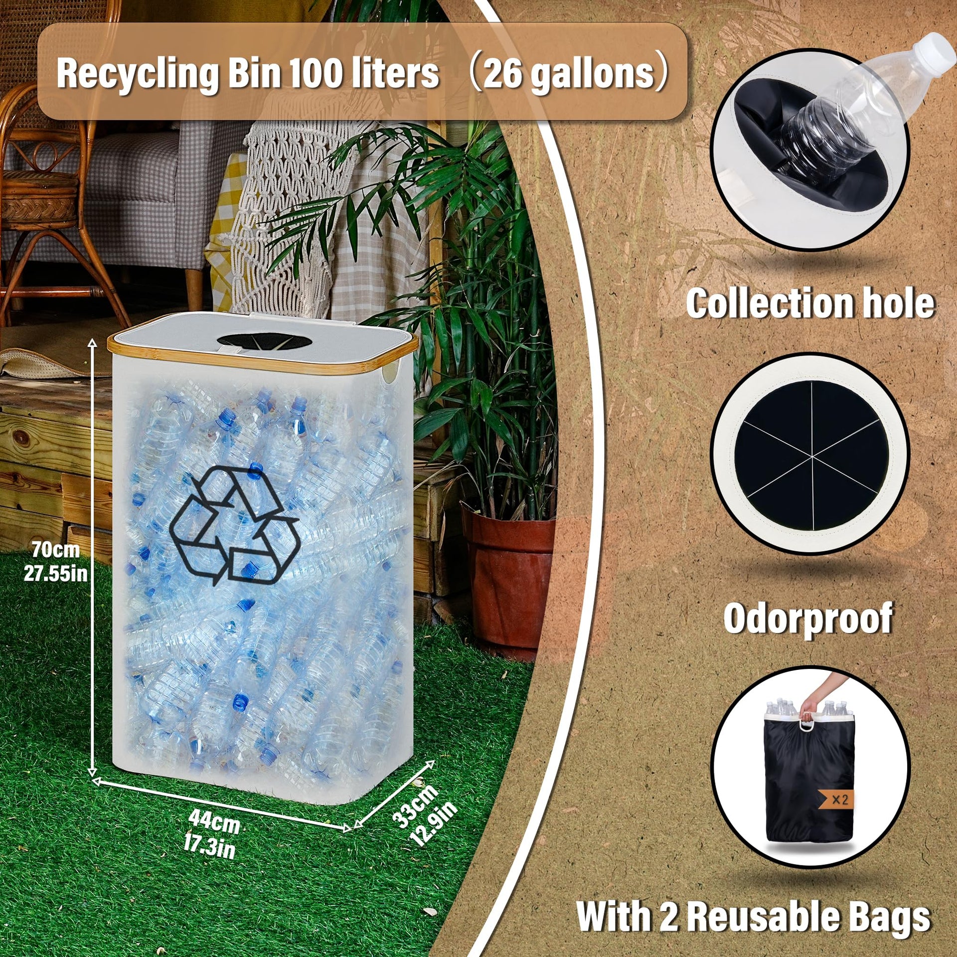 Recycling Bin 100L