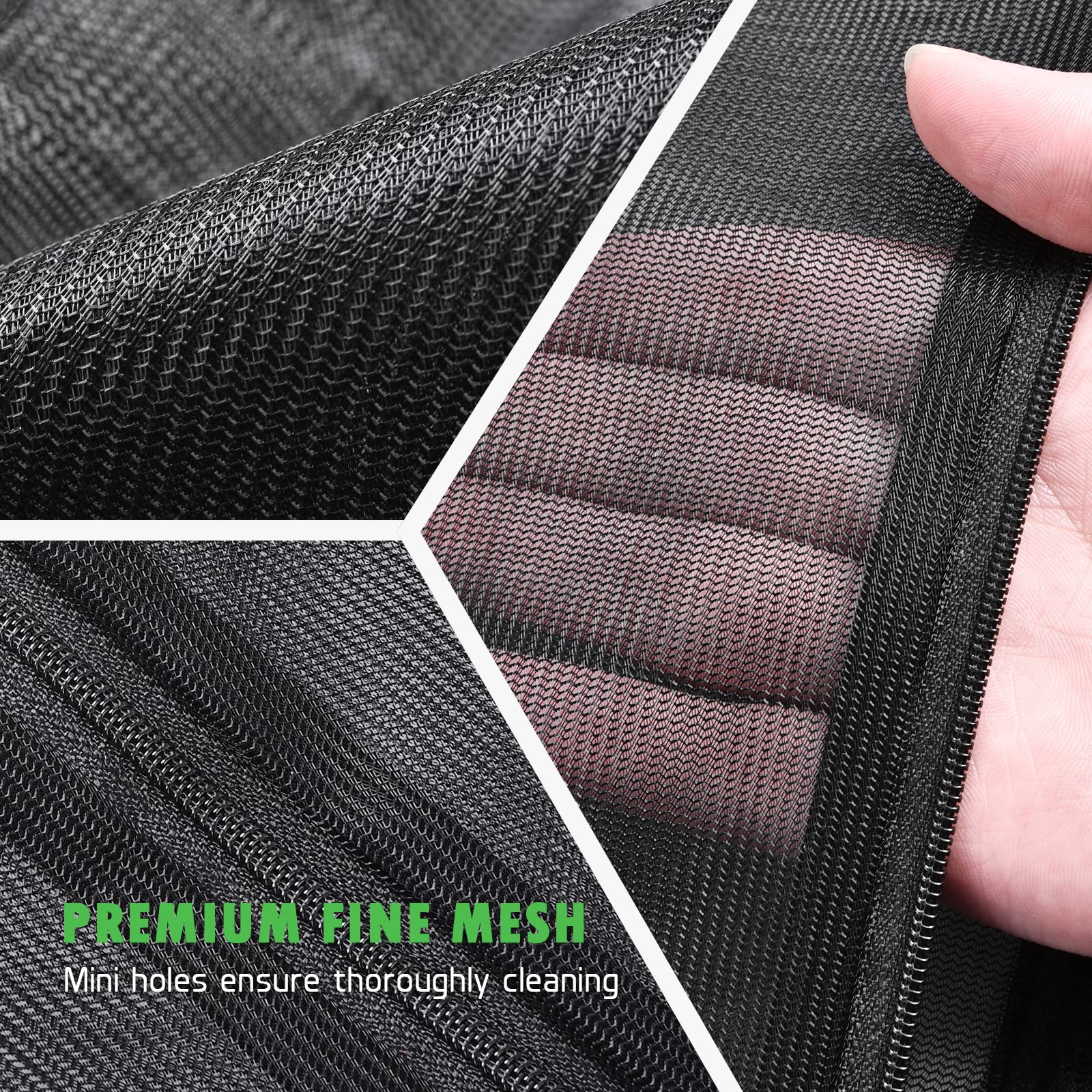 2 Pack Mesh Laundry Bags 24 x 32 inch Laundry Garment Bag Mesh Large Lingerie Wash Bags Zippered Garment Washing Net for Underwear Hosiery Blouse Sweater Dress Don't Drying (2 Count)