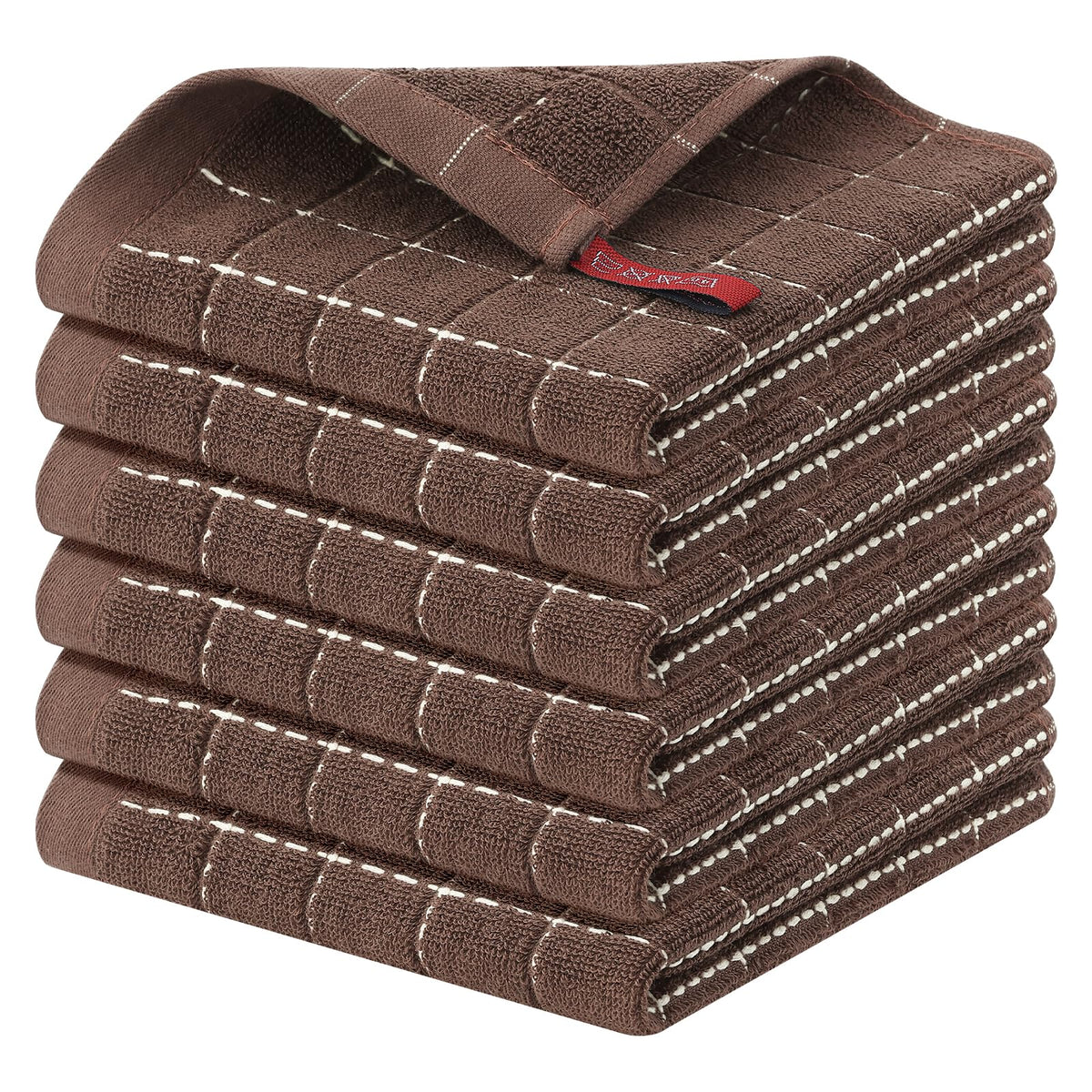 100% Cotton Terry Kitchen Dish Cloths (6 Count)