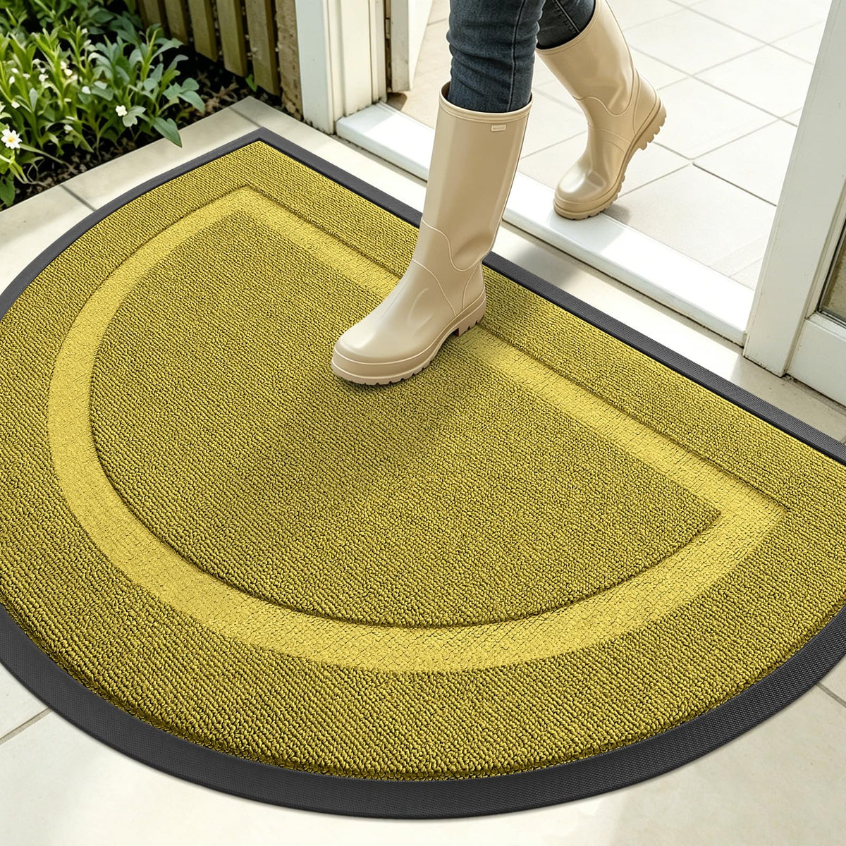 Half Circle Front Door Mat Outside 35x23 All