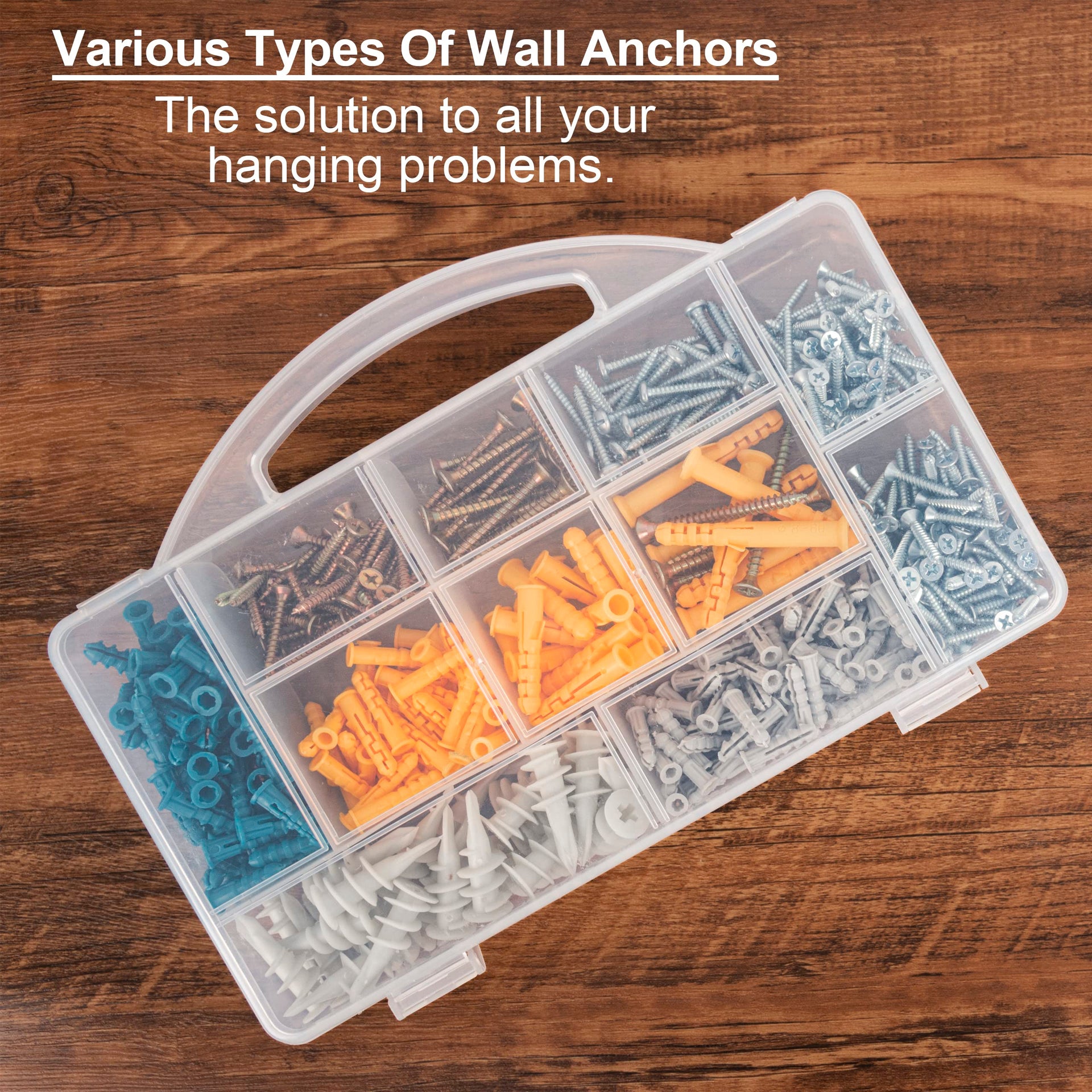 510Pcs Wall Hanging Kit with Anchors and Screws