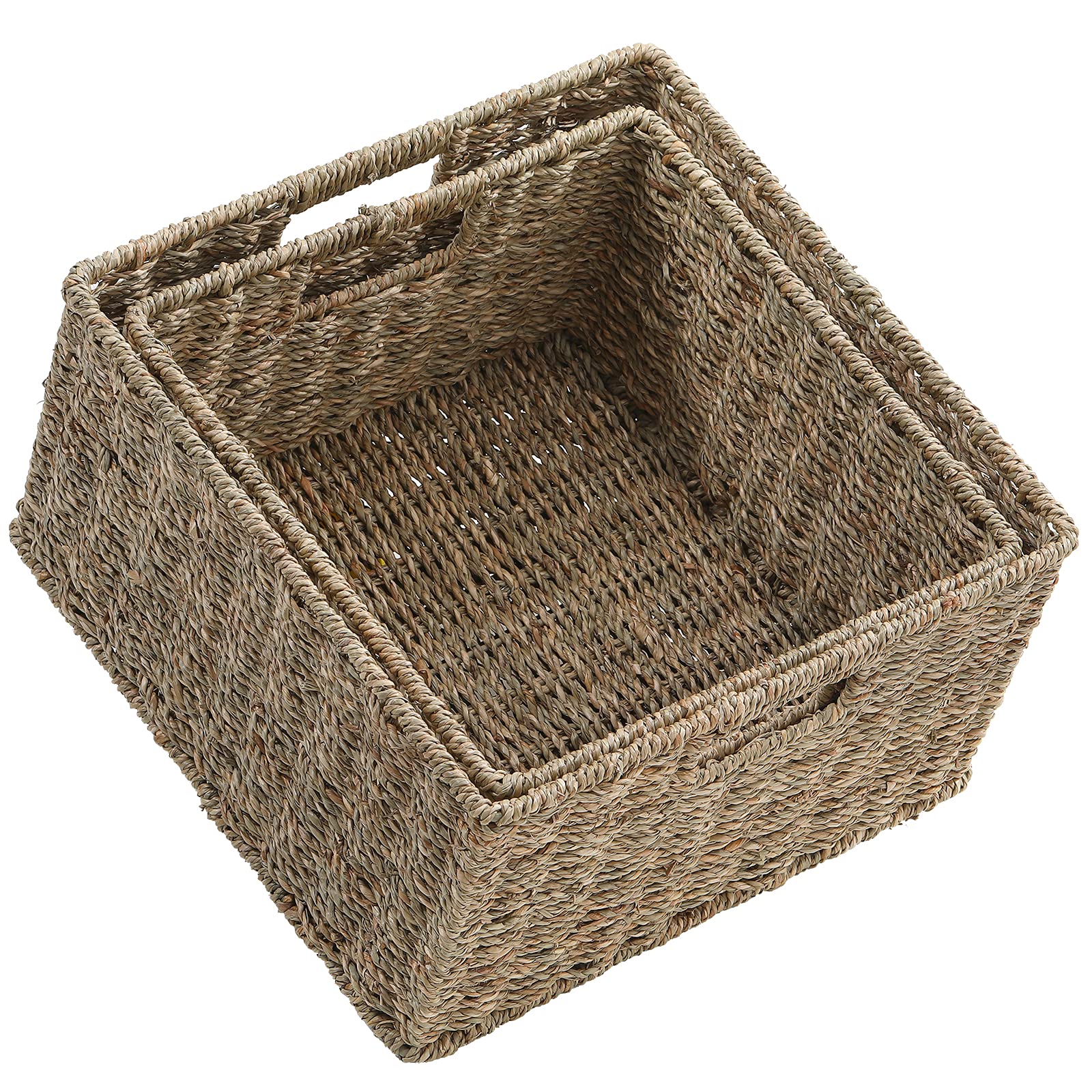 Wicker Storage Baskets for Organizing (2 Count)