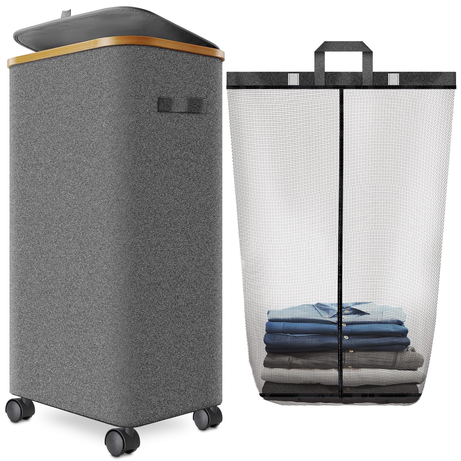 Laundry Hamper with Wheels