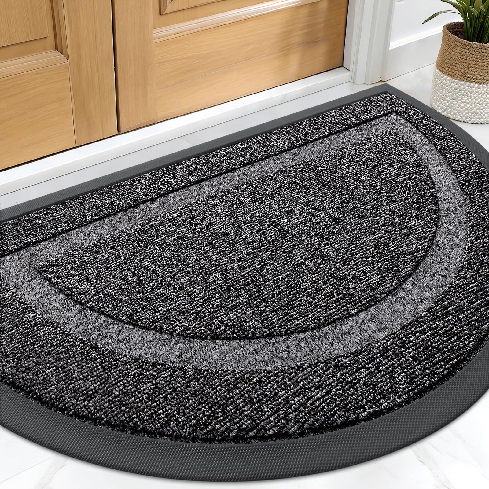 Half Circle Front Door Mat Outside 29.5x17 All