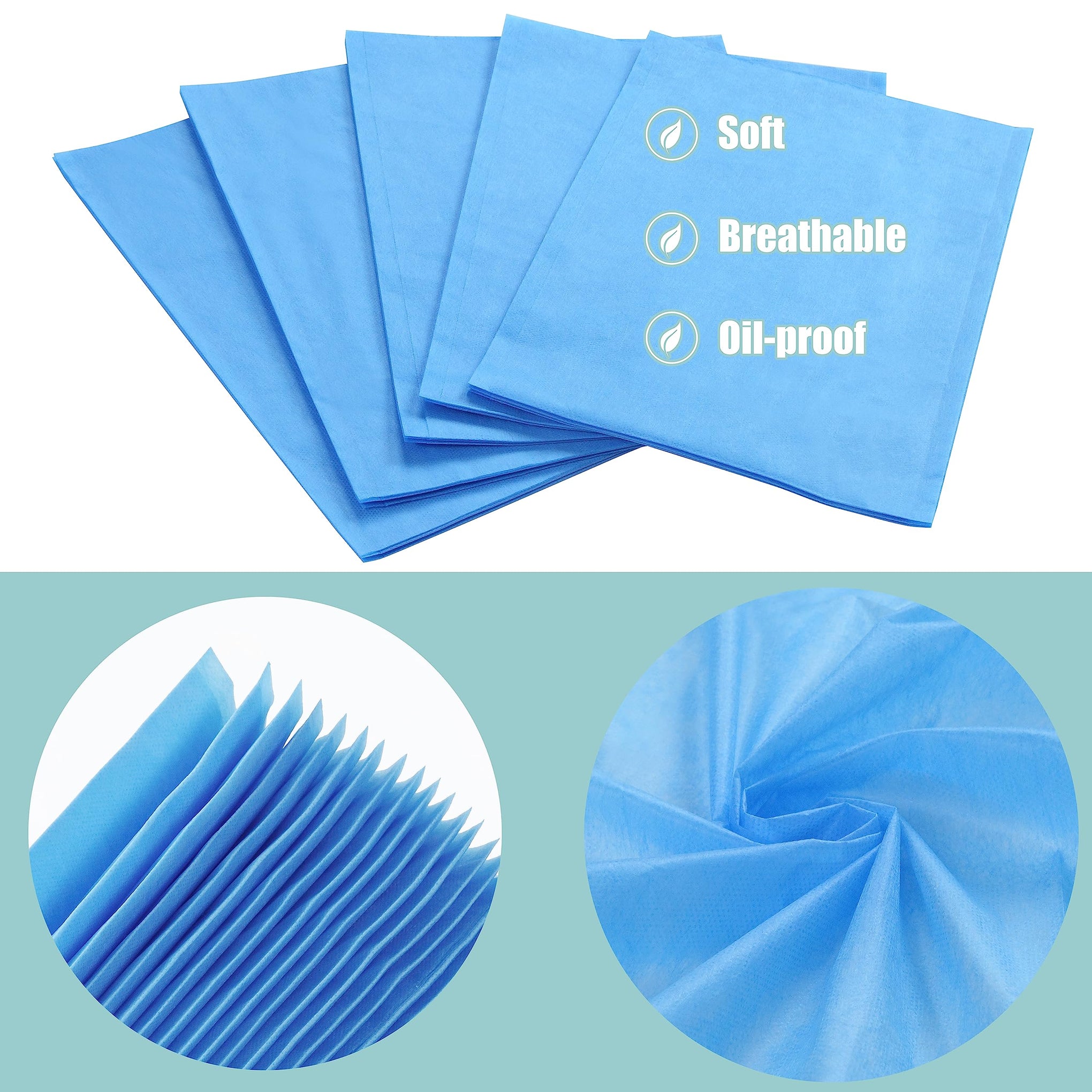 Disposable Bed Sheets for Massage Table 200 Pcs 31" x 71" Waterproof Massage Table Sheets Soft Non Woven Fabric SPA Massage Table Bed Cover Breathable for Beauty Tattoos Waxing Travel (200 Count)