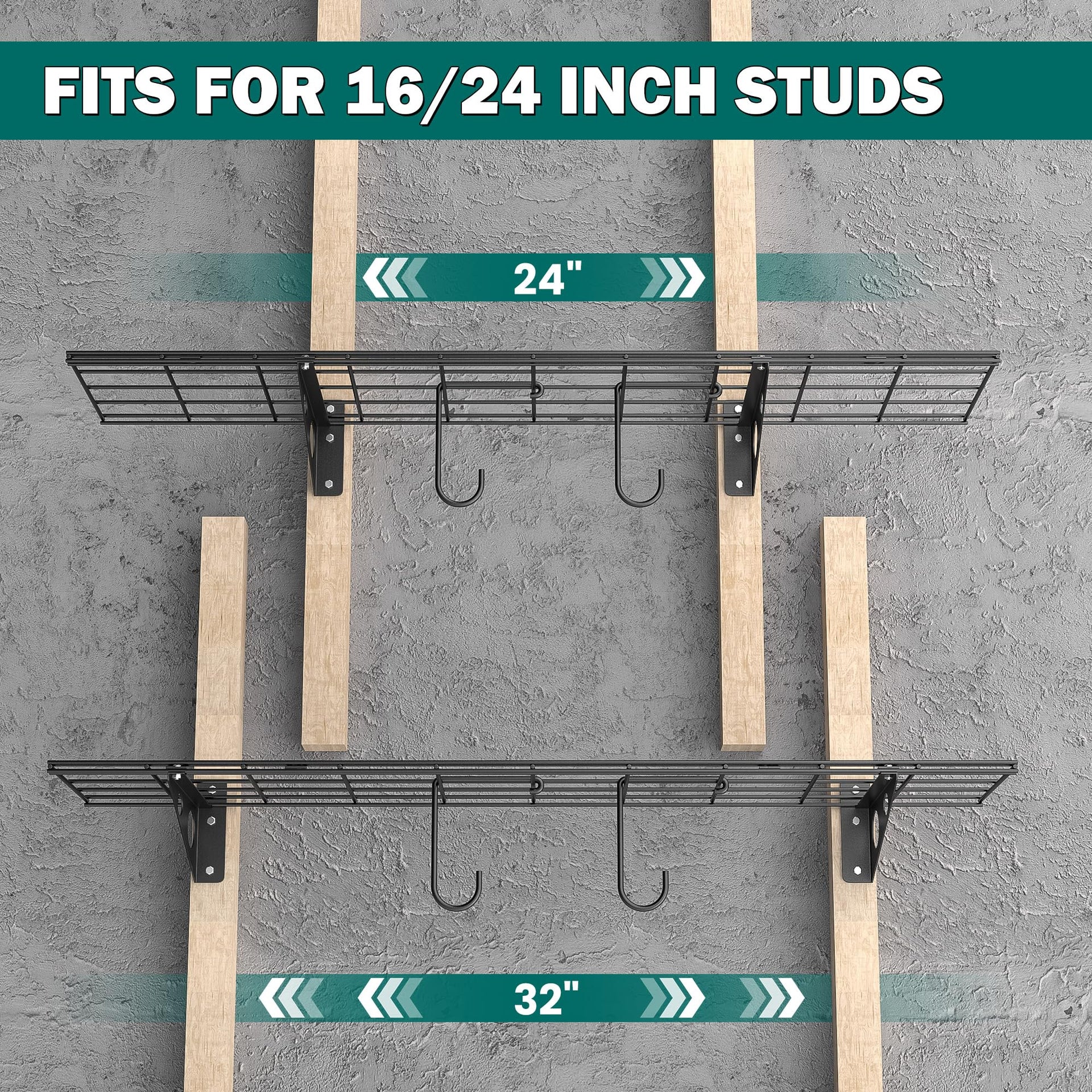 Garage Wall Shelves (2 Count)