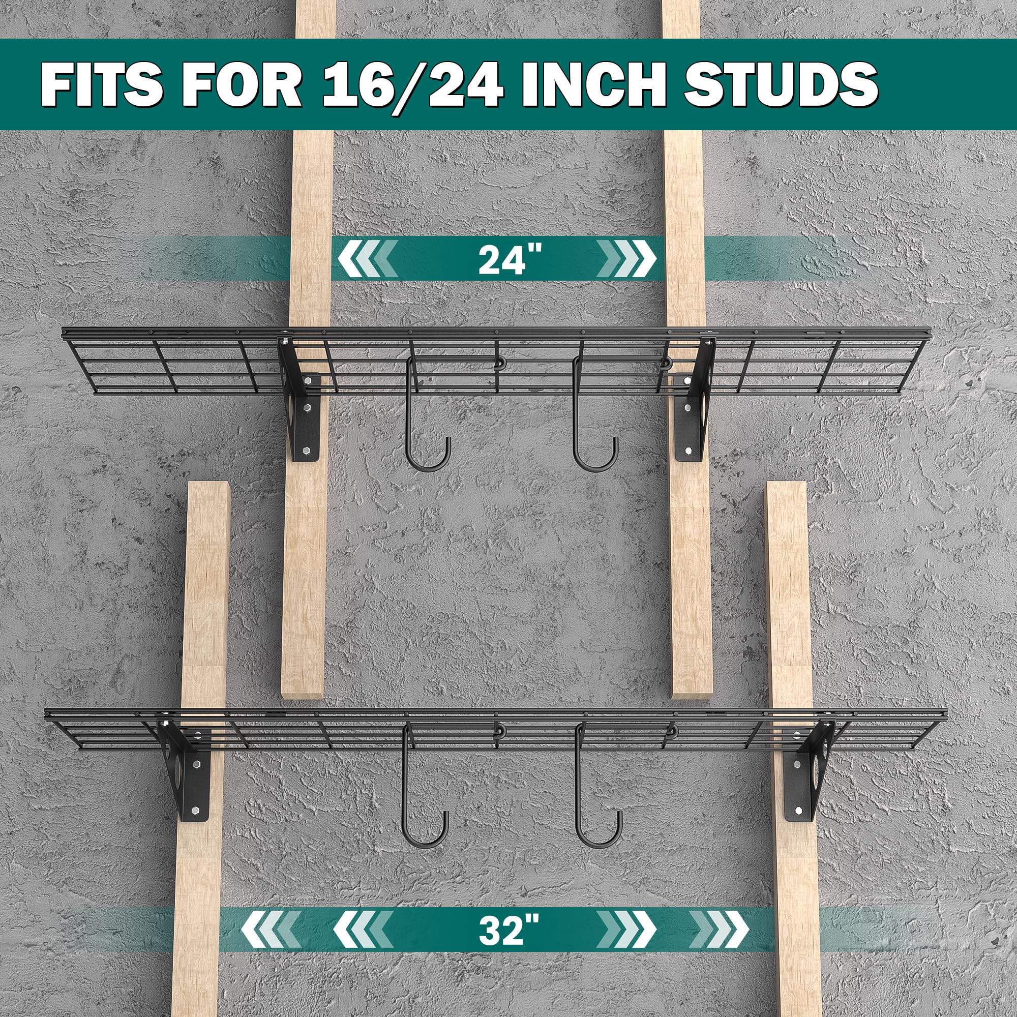 Garage Wall Shelves (2 Count)