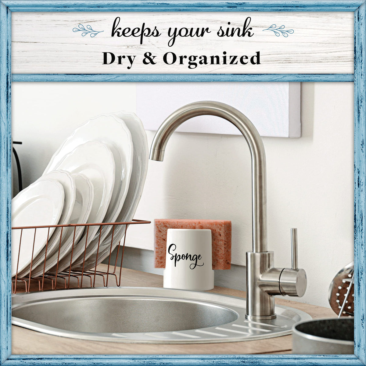 Sponge Holder for Kitchen Sink