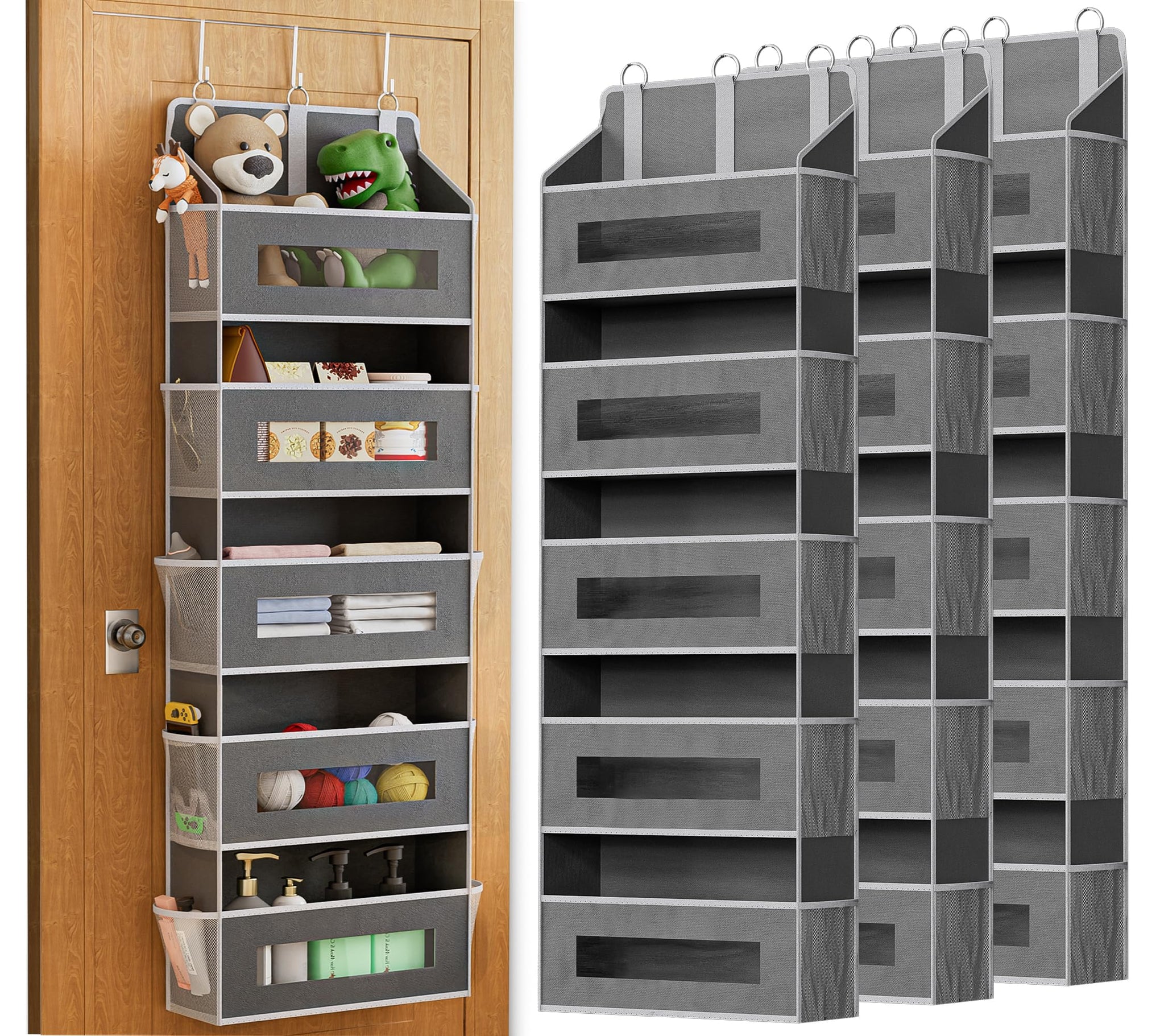 3 Pack 5 Tier Over The Door Organizer Space (3 Count)