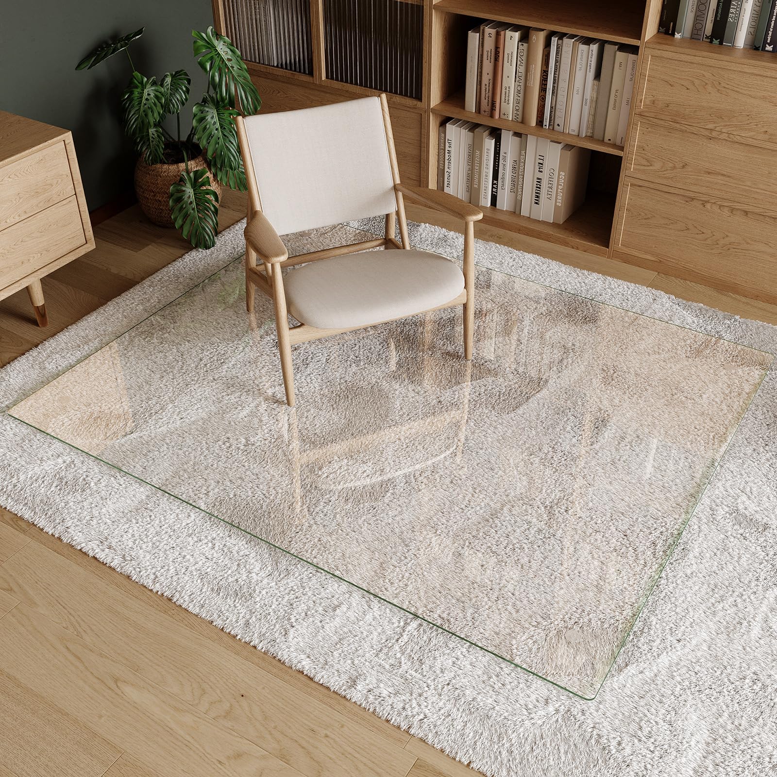 Tempered Glass Chair Mat 51"x63"