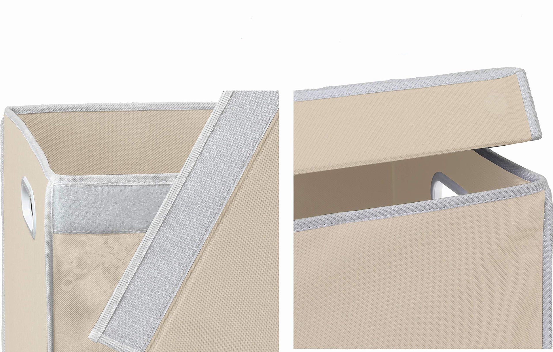 Double Laundry Hamper with Lid & Removable Bags