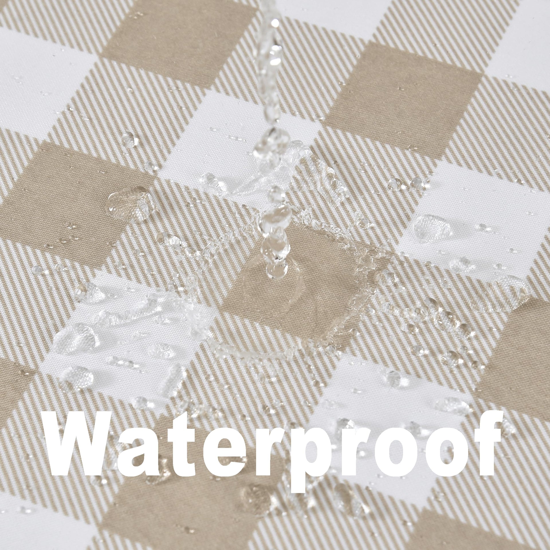 Waterproof Plaid Tablecloth Fabric