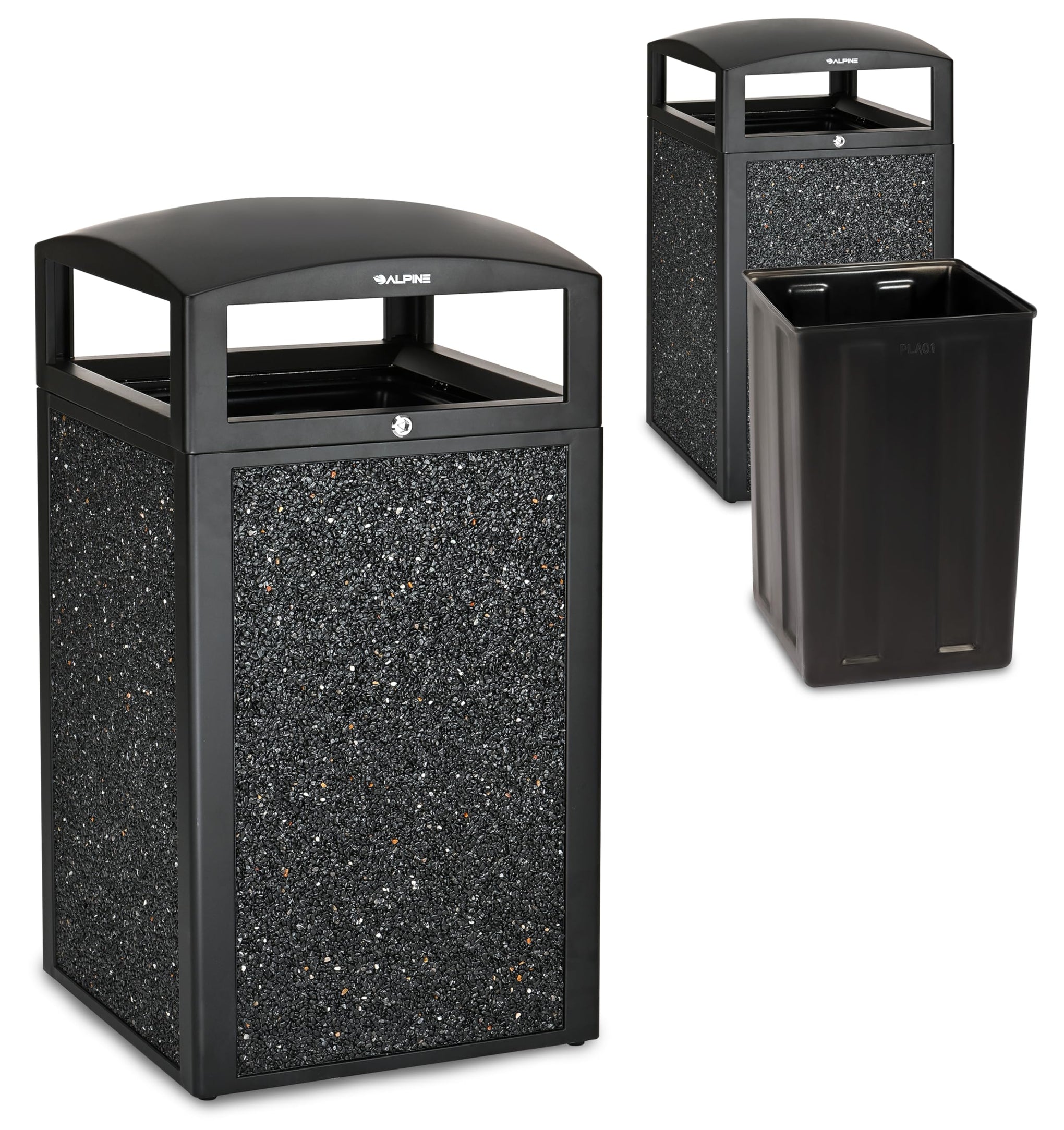 Industries 40 Gallon Commercial Outdoor Trash Can