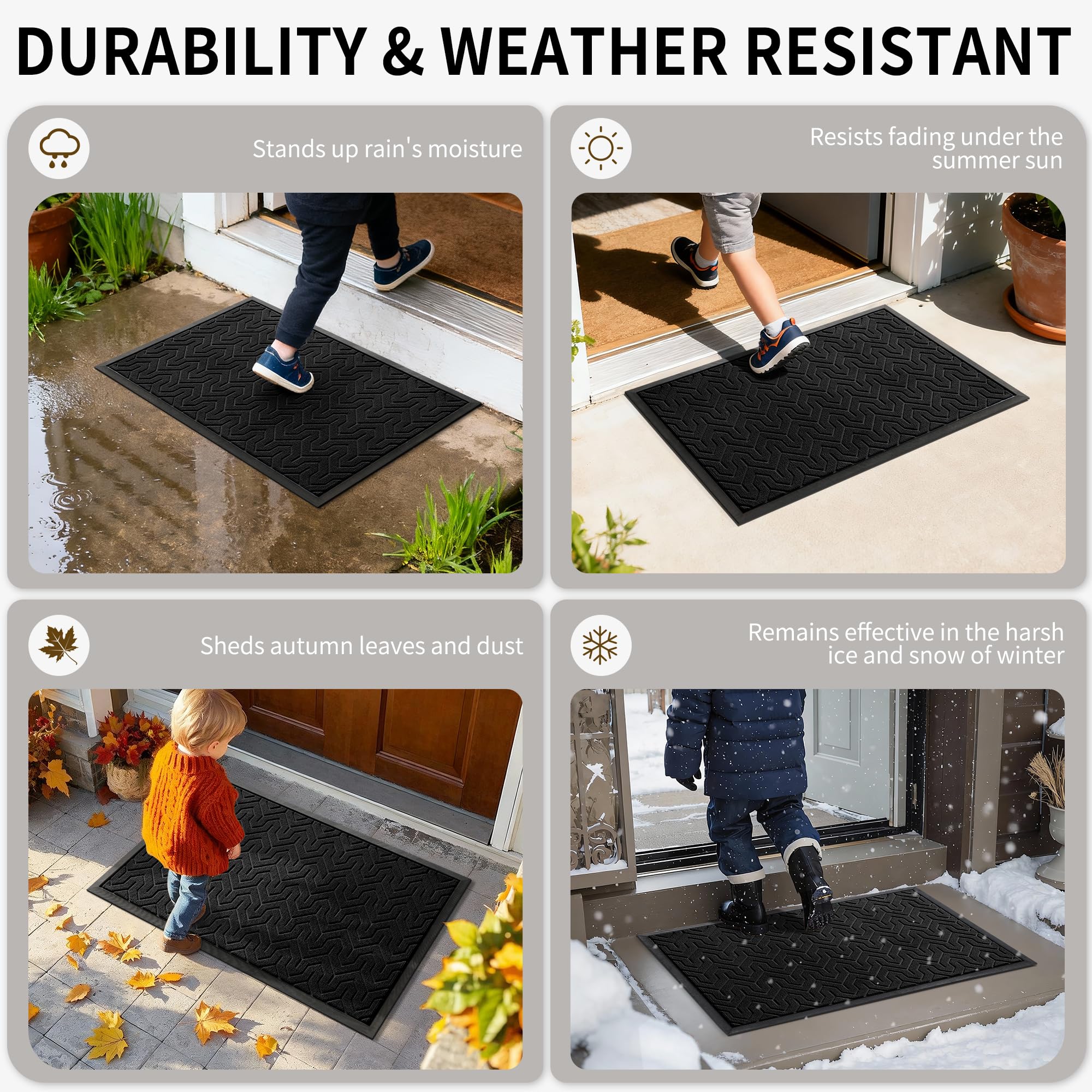 Front Door Mat Outside Entrance 29.5x17