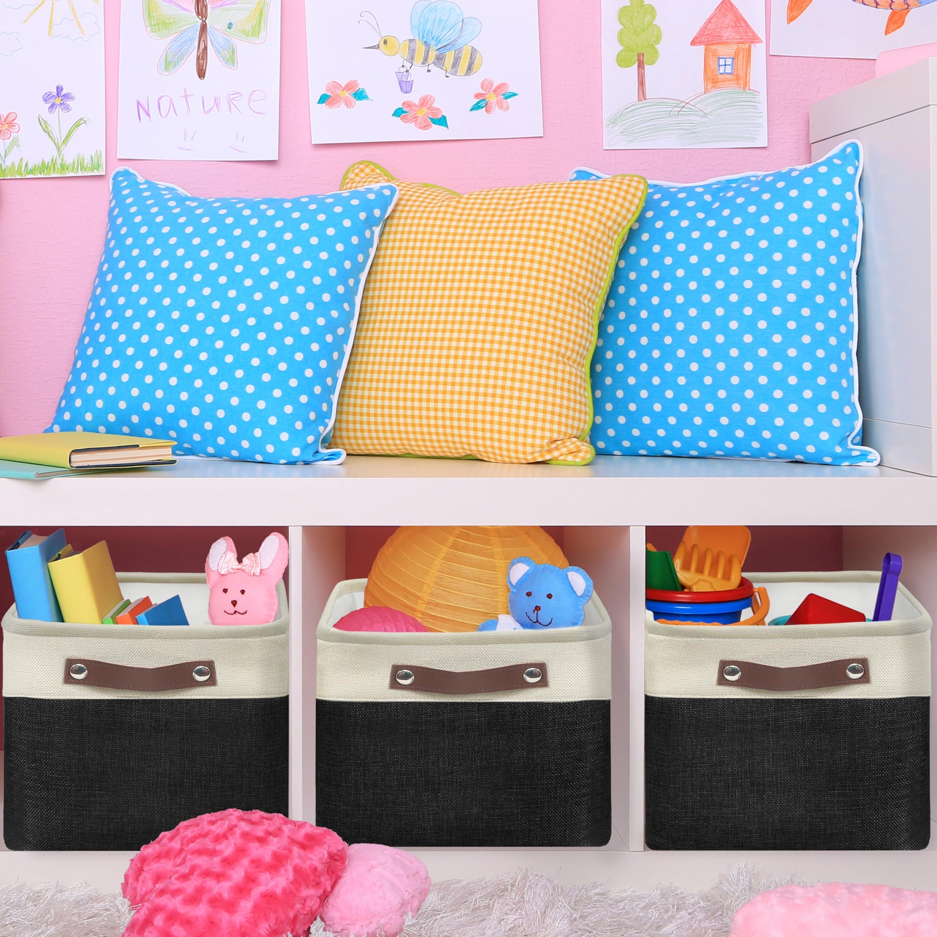 15" x 11" Large Fabric Storage Bin (3 Count)