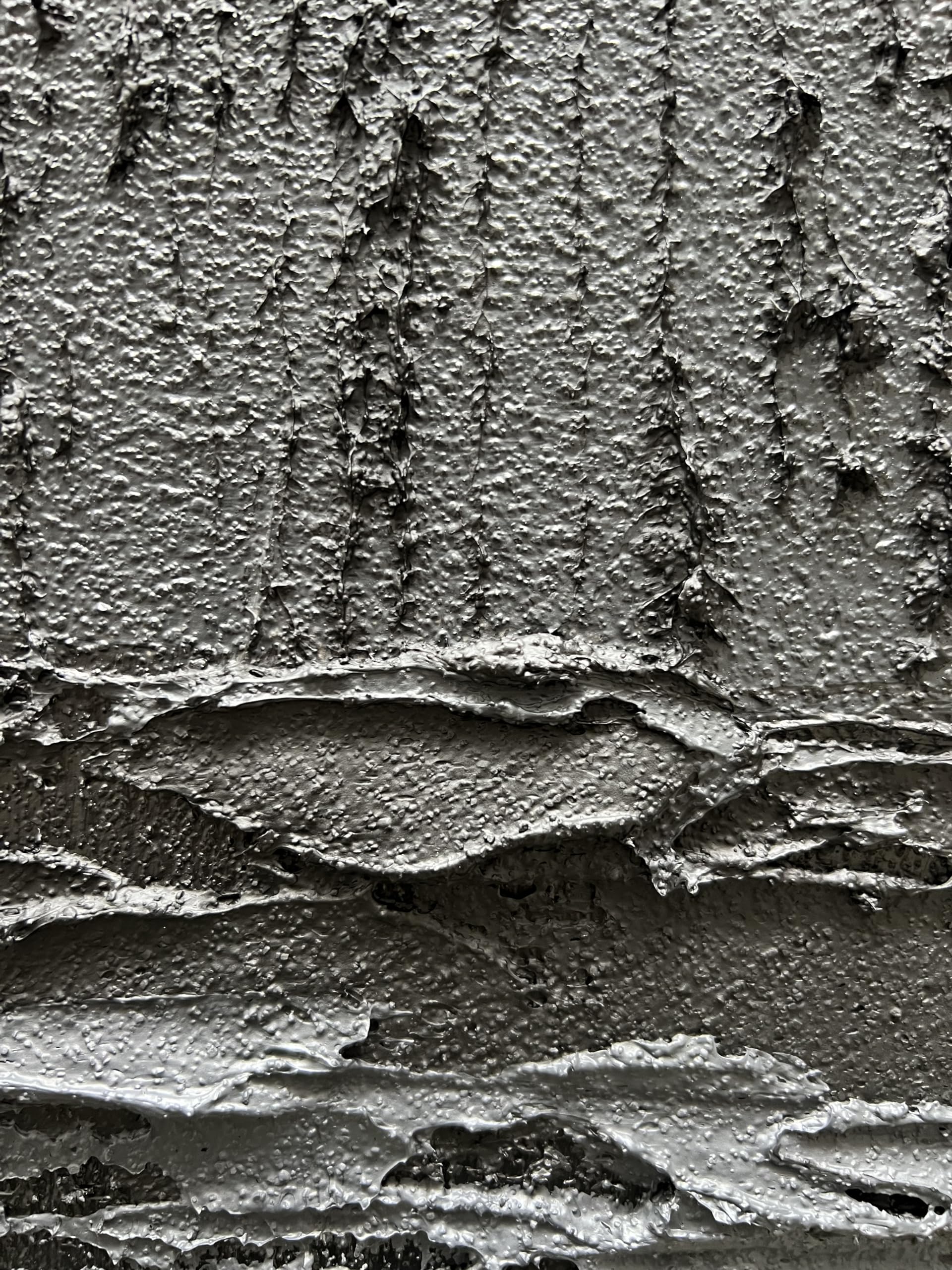 Art Hand Painted Thick Texture Black Minimalist Oil Painting 45x30 Inch Wall Decorative Art